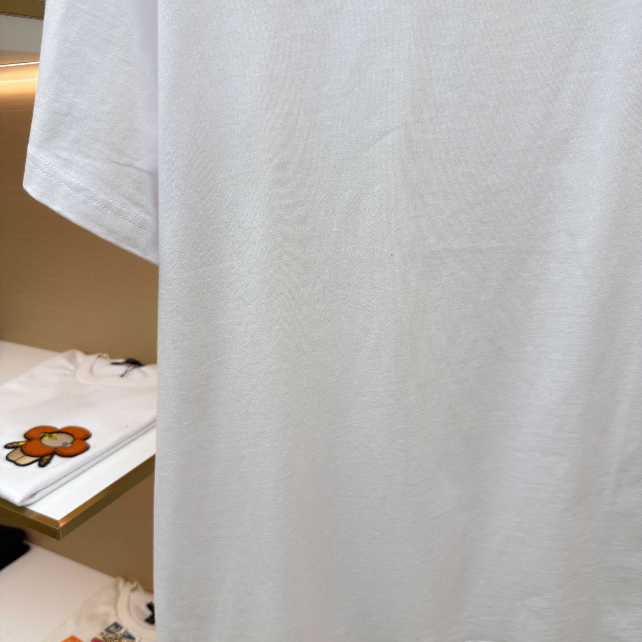 Givenchy White  Stamp Print T-shirt - DopestKickz