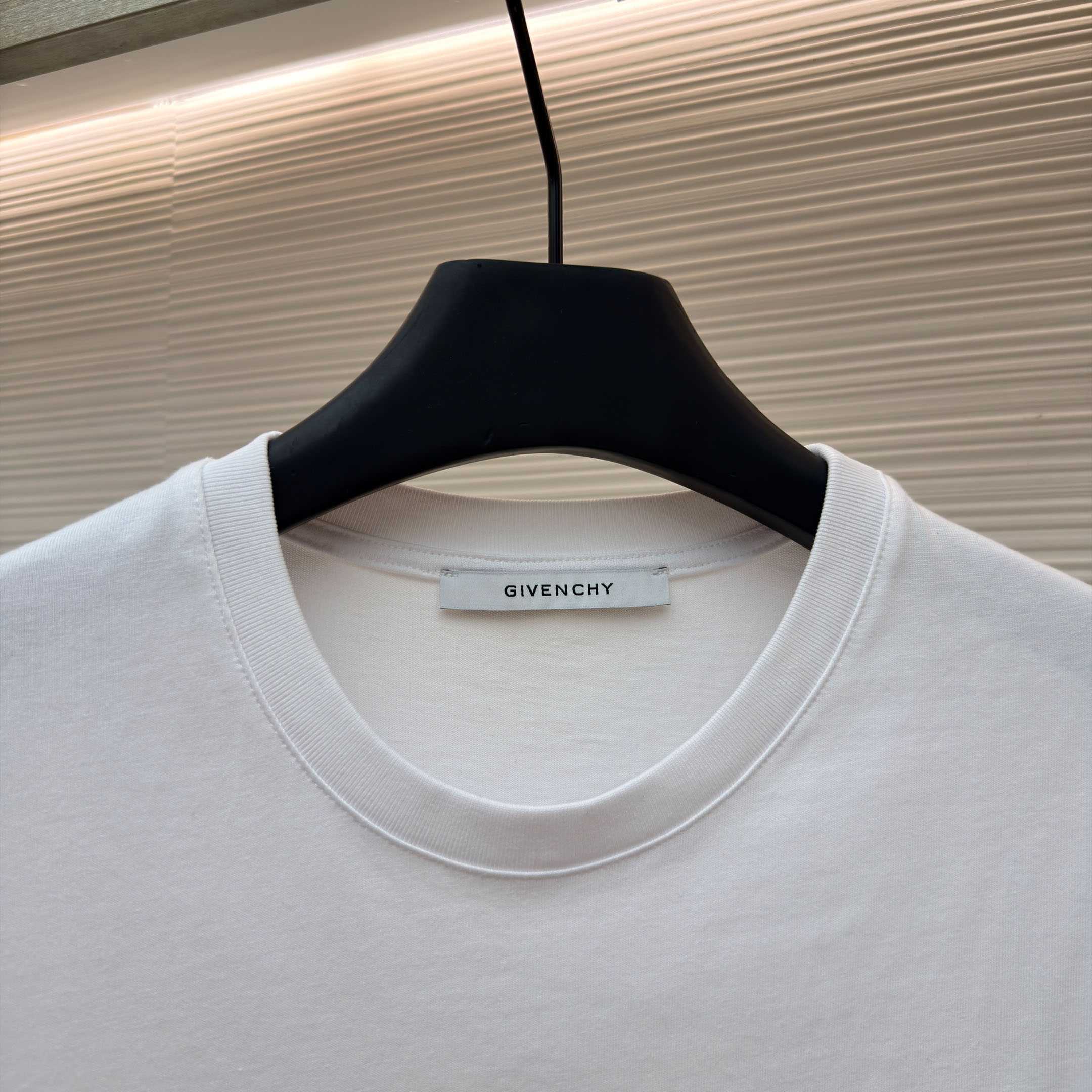 Givenchy White  Stamp Print T-shirt - DopestKickz