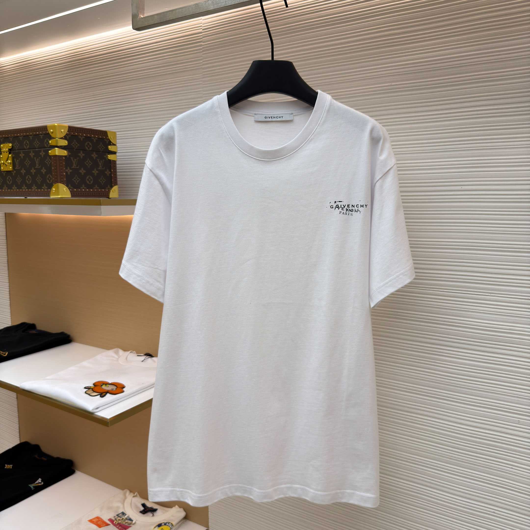 Givenchy White  Stamp Print T-shirt - DopestKickz