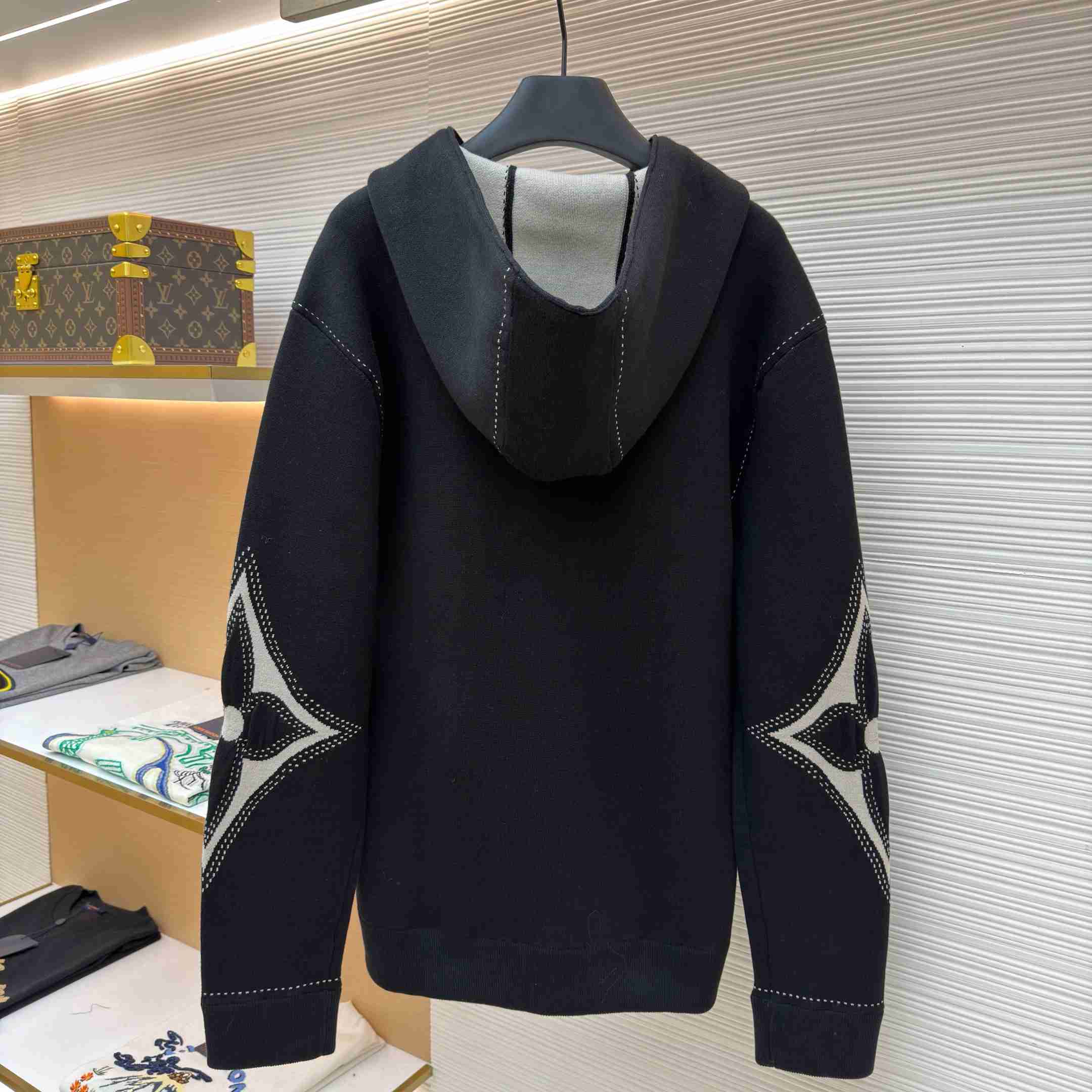 Louis Vuitton Graphic Intarsia Zipped Cotton Hoodie  - DopestKickz