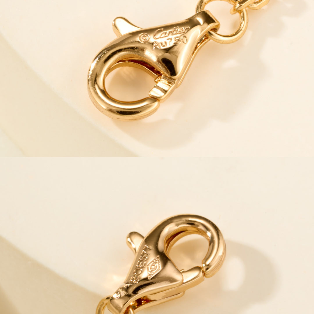 Cartier LOVE bracelet, On Chain, Half-Paved - DopestKickz