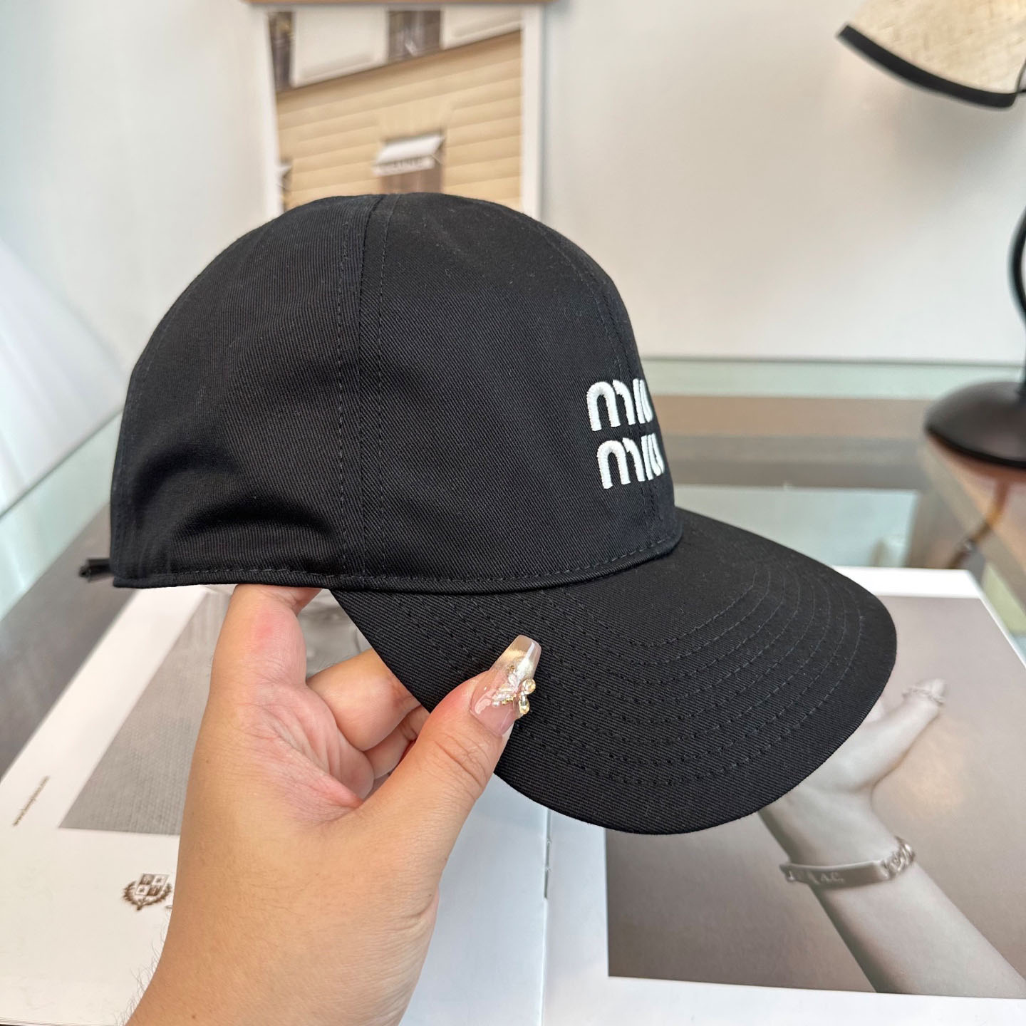 Miu Miu Denim Baseball Cap - DopestKickz