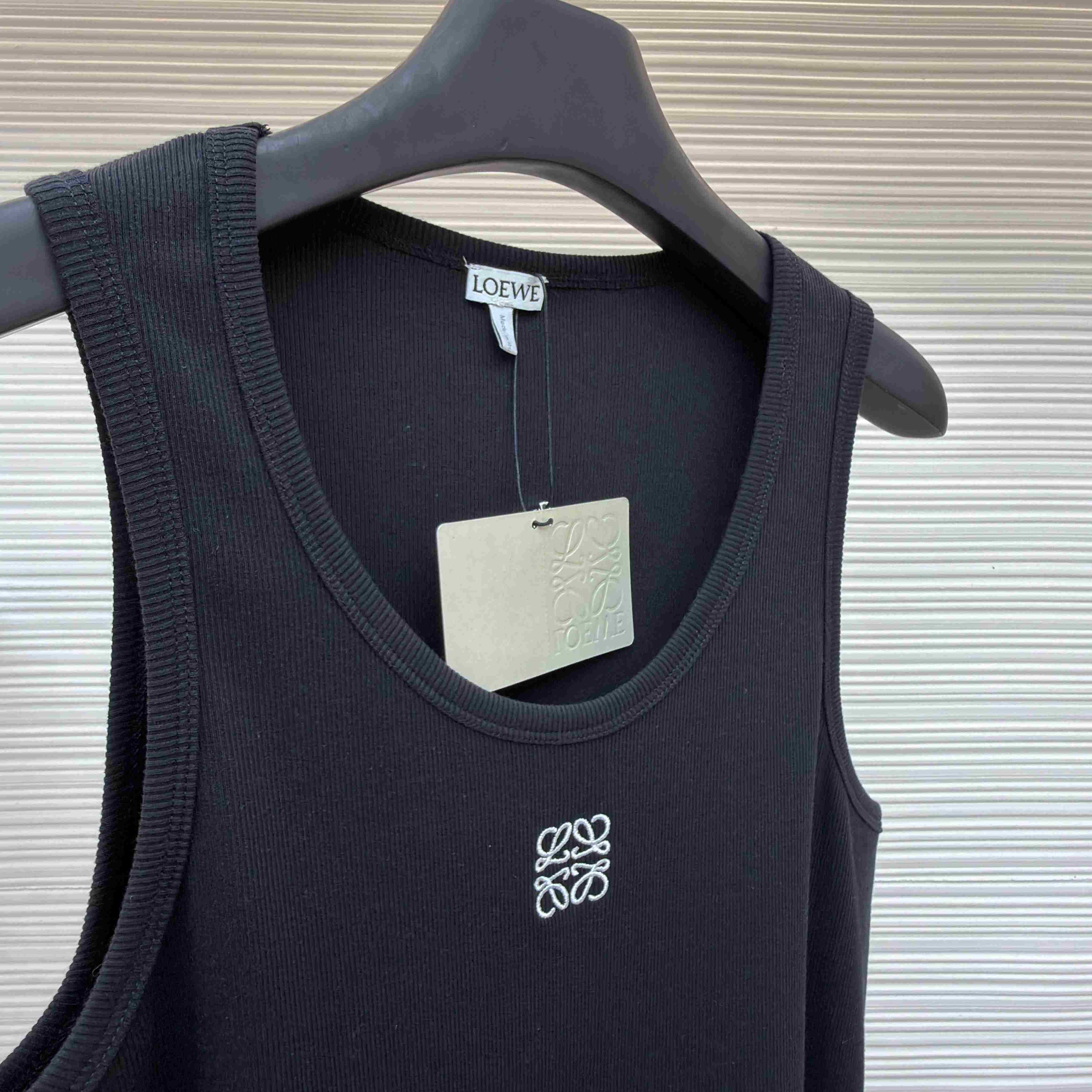 Loewe Anagram Tank Top 'Black' - DopestKickz