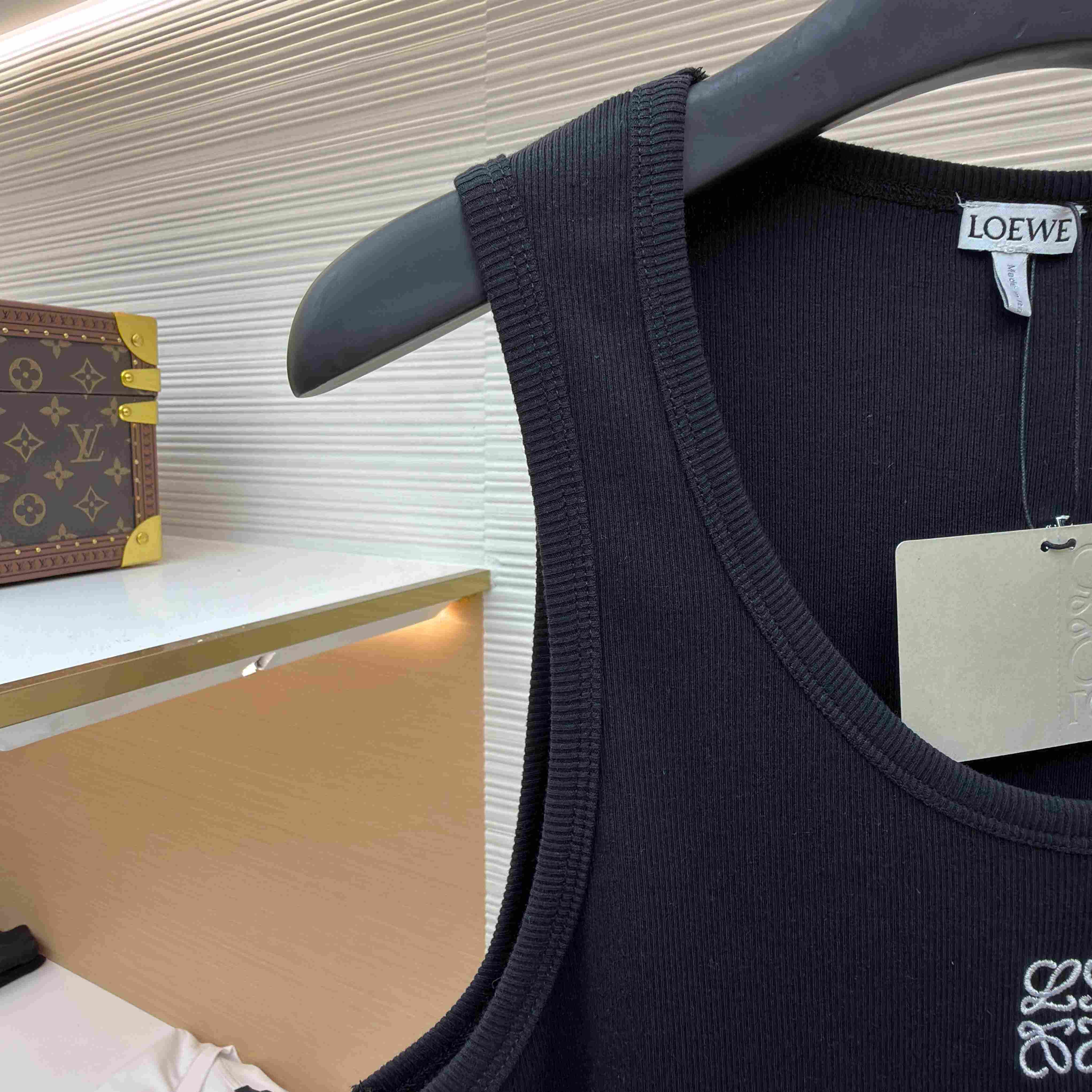 Loewe Anagram Tank Top 'Black' - DopestKickz