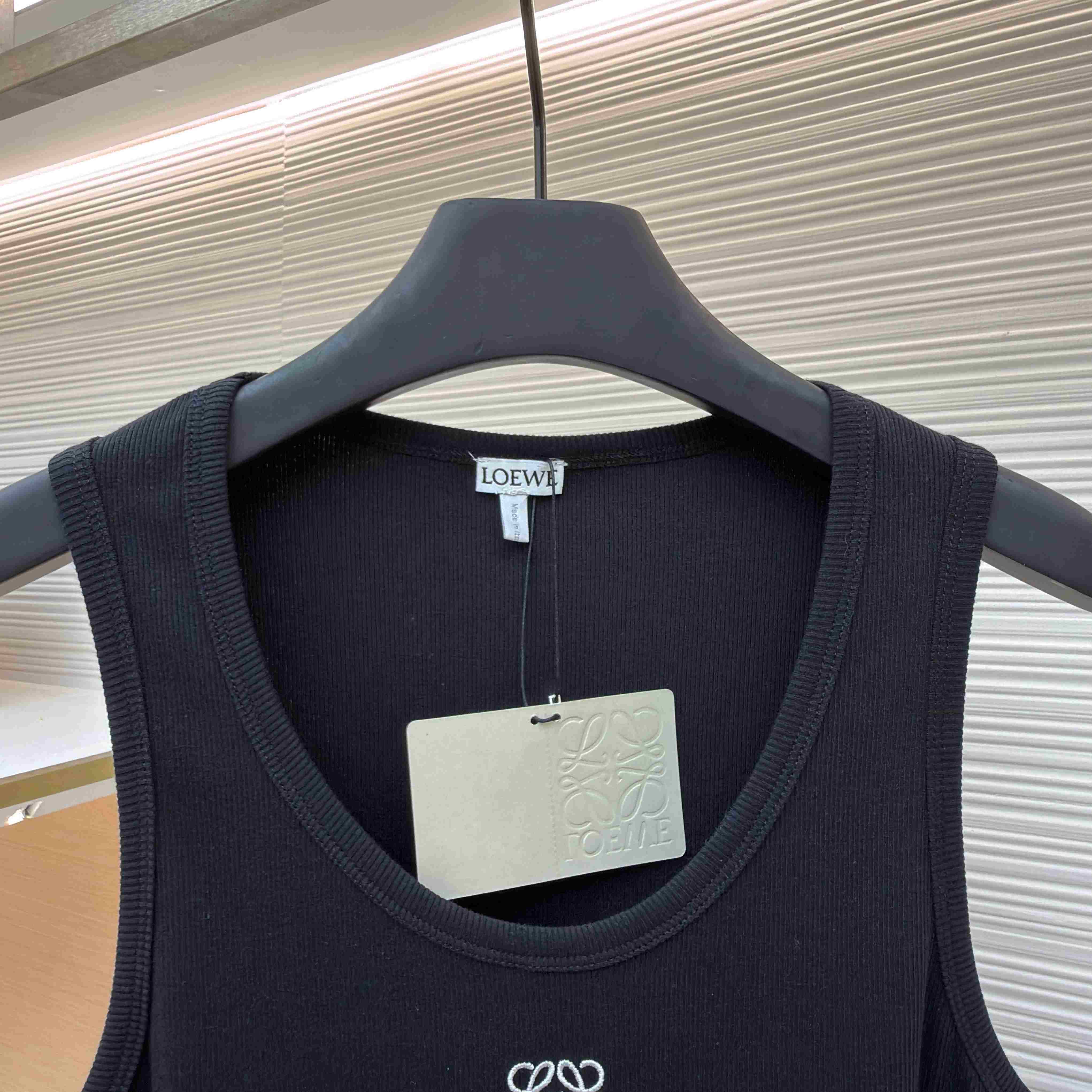 Loewe Anagram Tank Top 'Black' - DopestKickz