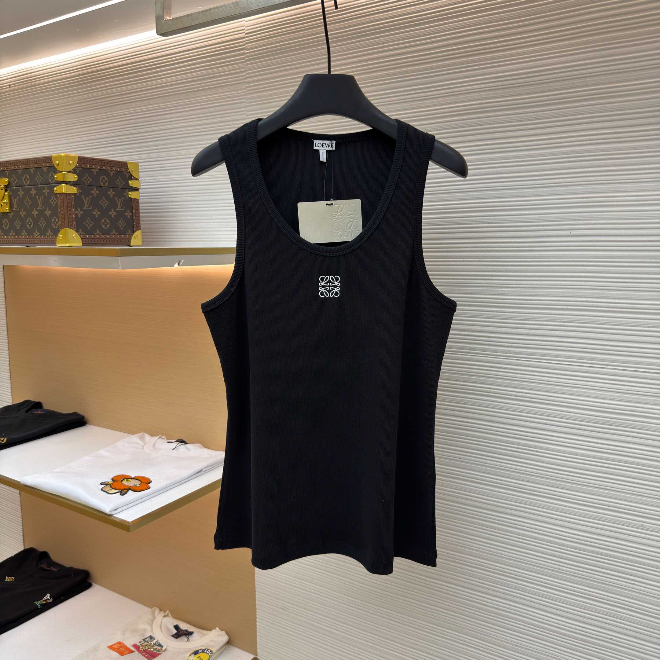 Loewe Anagram Tank Top 'Black' - DopestKickz