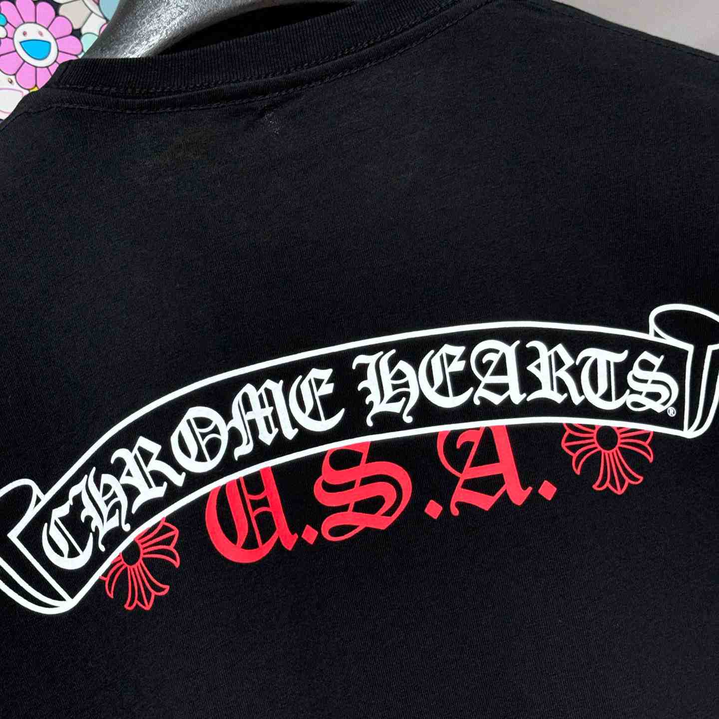Chrome Hearts Scroll Logo Pocket T-Shirt - DopestKickz