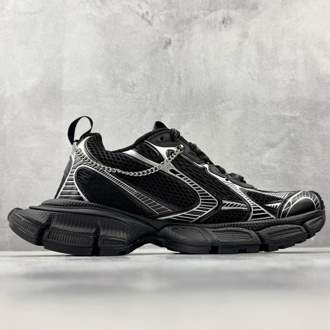 Balenciaga 3xl Sneaker With Charms In Black/Silver - DopestKickz