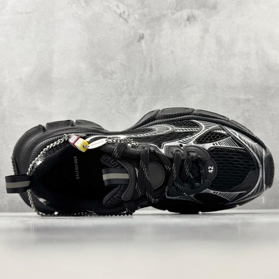 Balenciaga 3xl Sneaker With Charms In Black/Silver - DopestKickz
