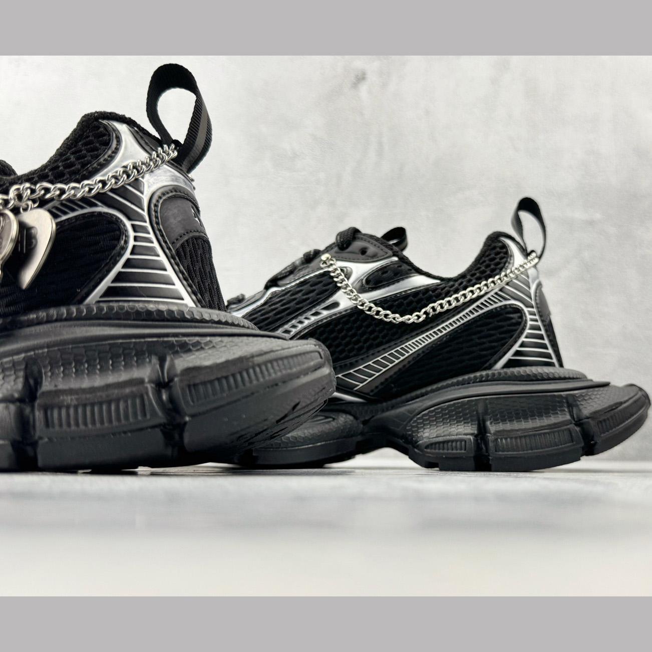Balenciaga 3xl Sneaker With Charms In Black/Silver - DopestKickz