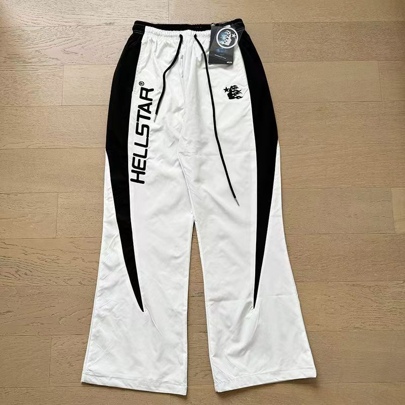 Hellstar Nylon Sport Sweats White - DopestKickz