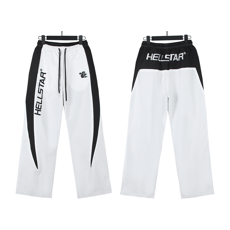 Hellstar Nylon Sport Sweats White - DopestKickz