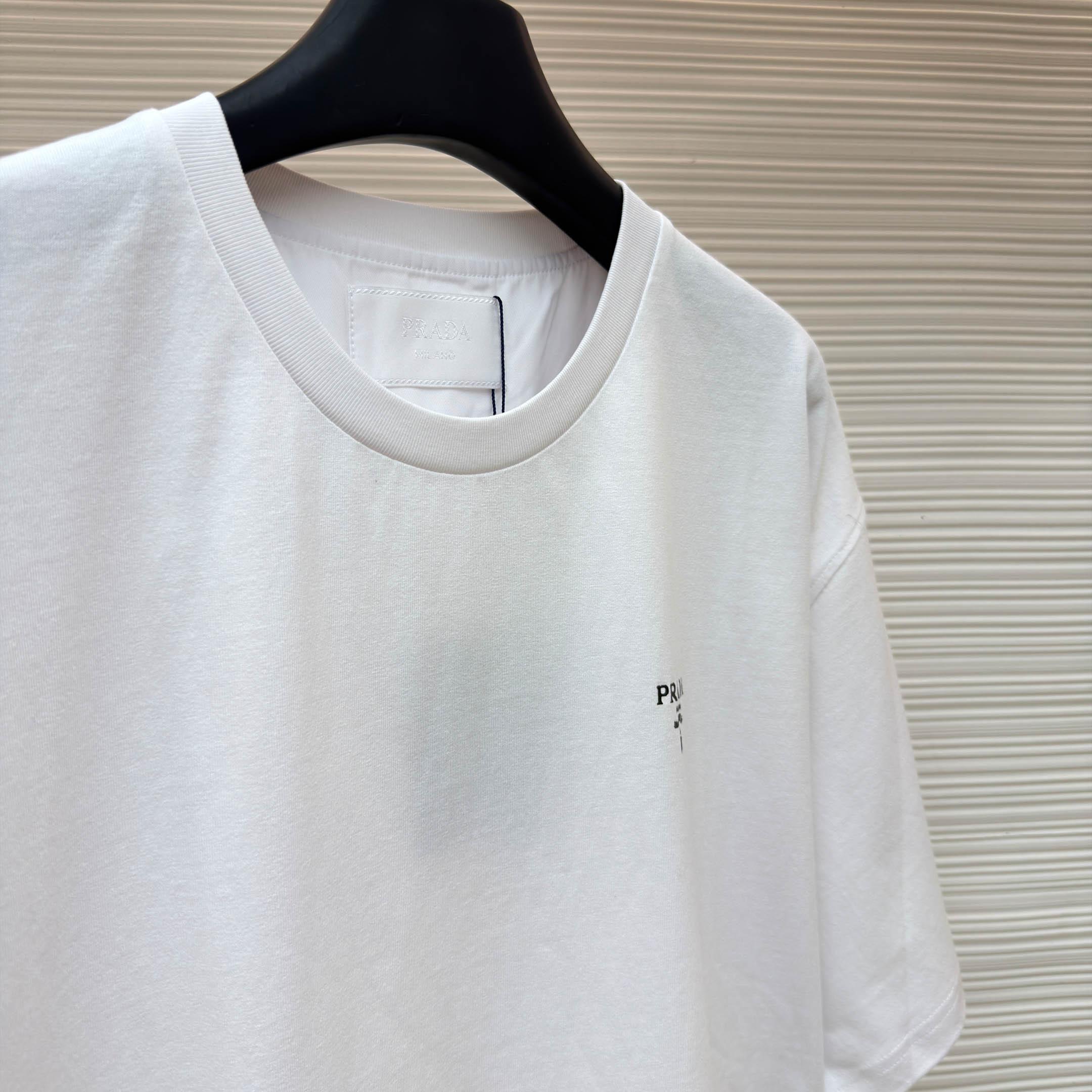 Prada Re-Nylon T-Shirt 'White' - DopestKickz