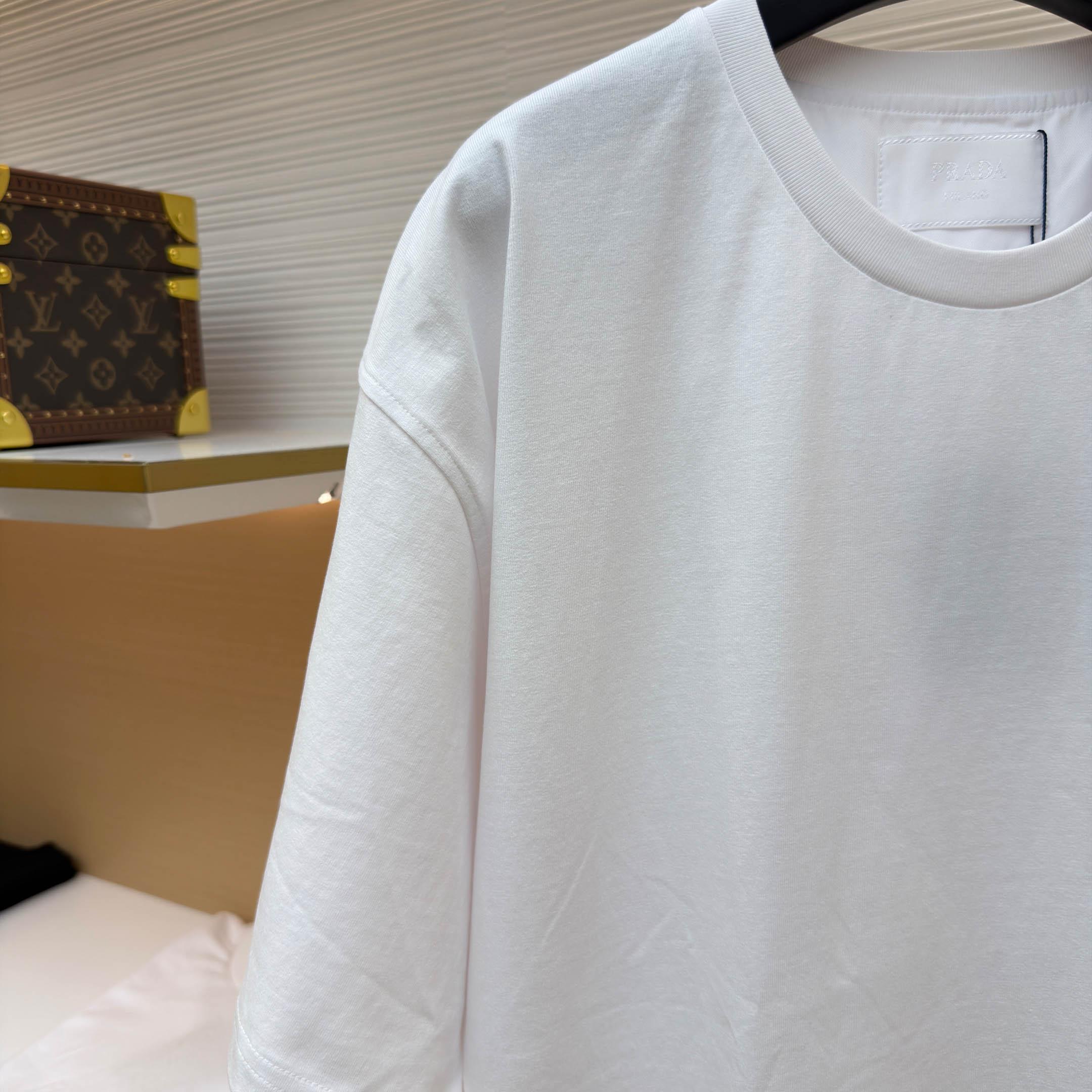 Prada Re-Nylon T-Shirt 'White' - DopestKickz