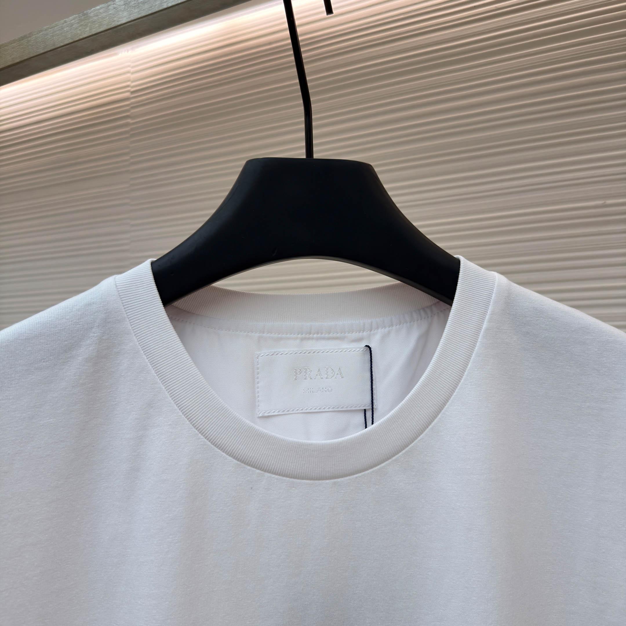 Prada Re-Nylon T-Shirt 'White' - DopestKickz