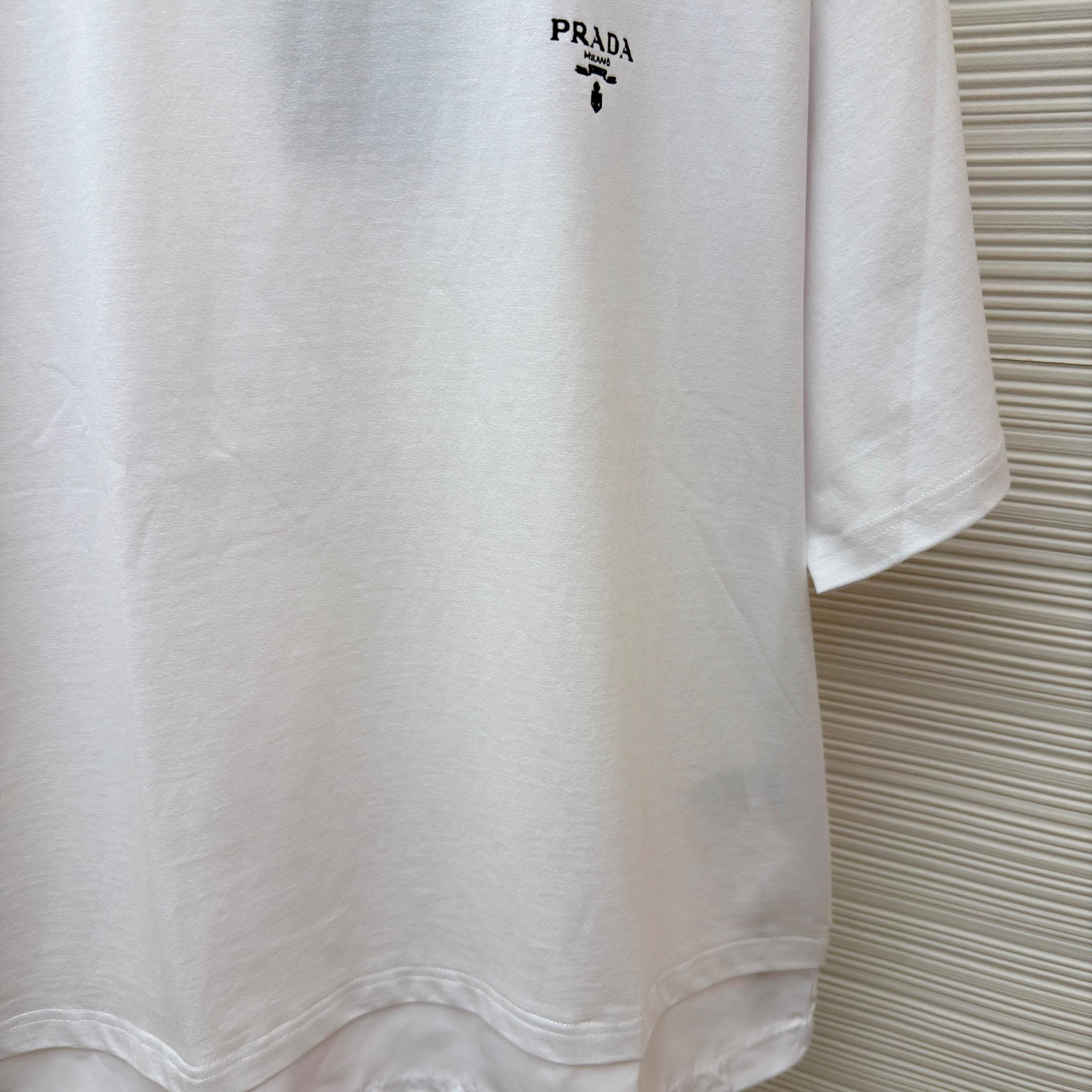 Prada Re-Nylon T-Shirt 'White' - DopestKickz