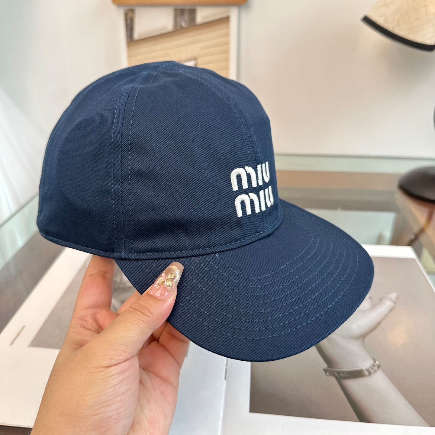 Miu Miu Denim Baseball Cap - DopestKickz