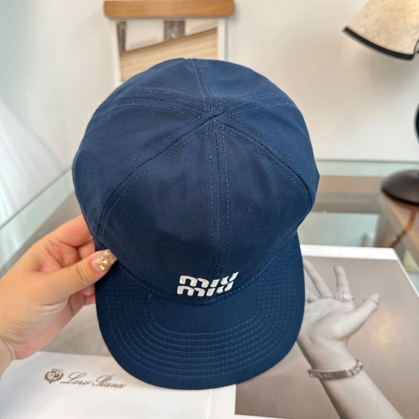 Miu Miu Denim Baseball Cap - DopestKickz