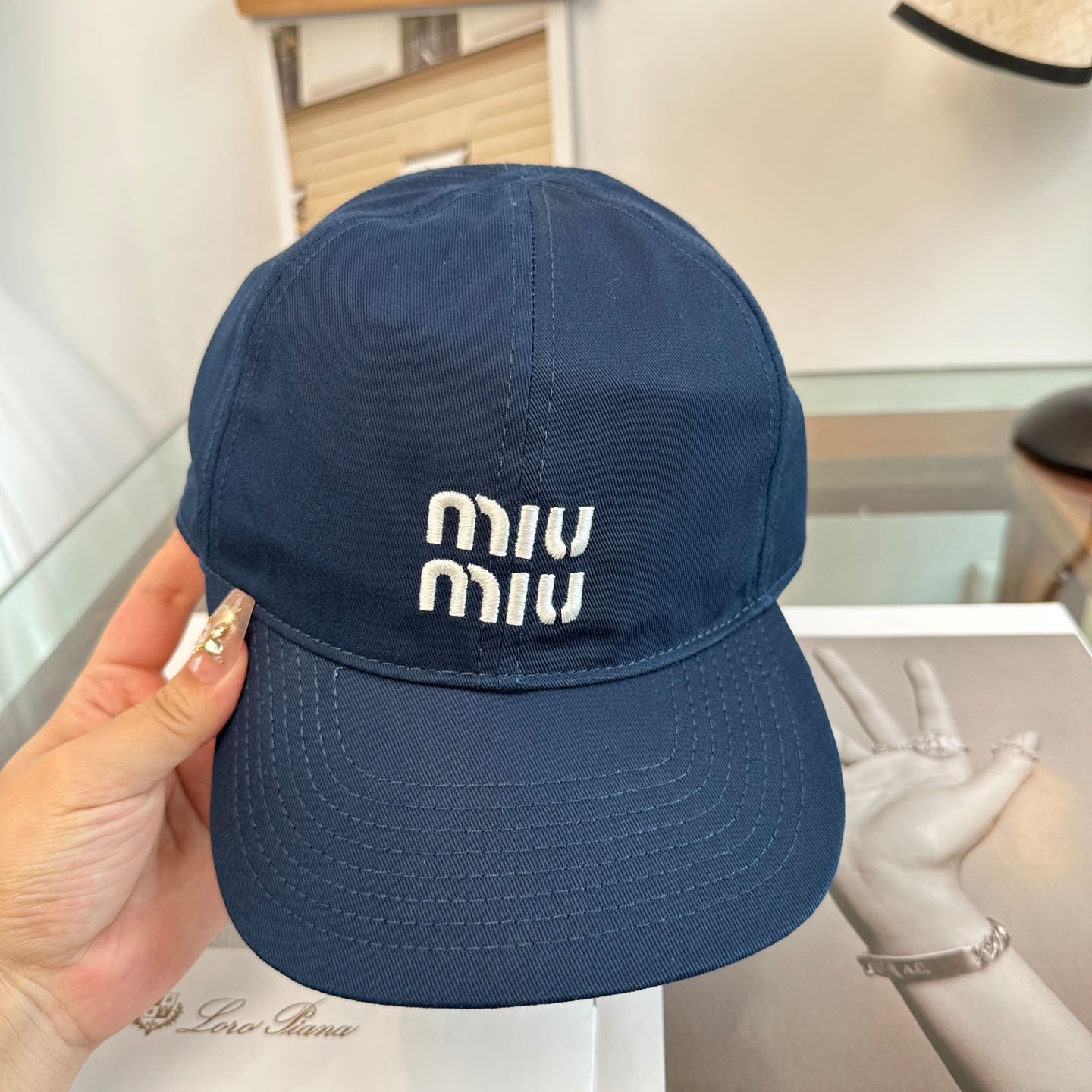 Miu Miu Denim Baseball Cap - DopestKickz