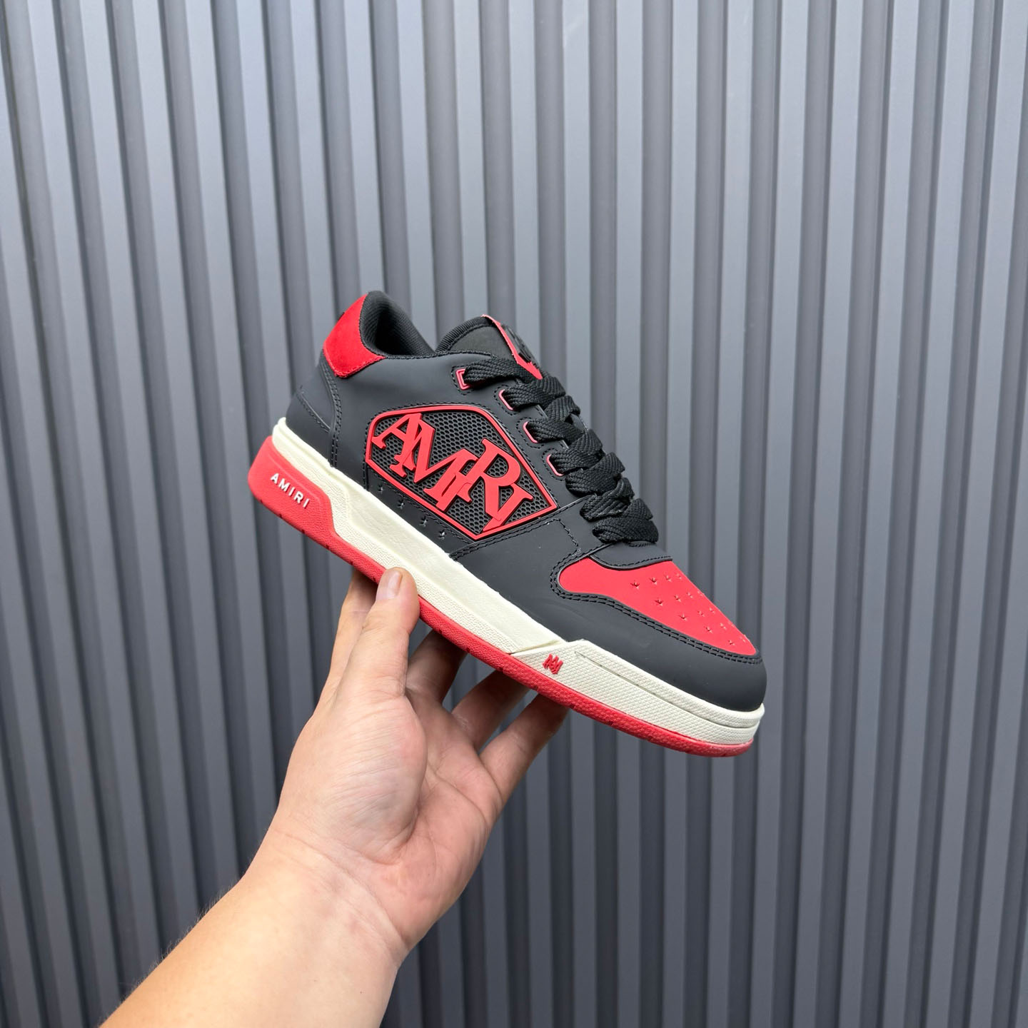 Amiri Classic Low 'True Red' Sneakers - DopestKickz