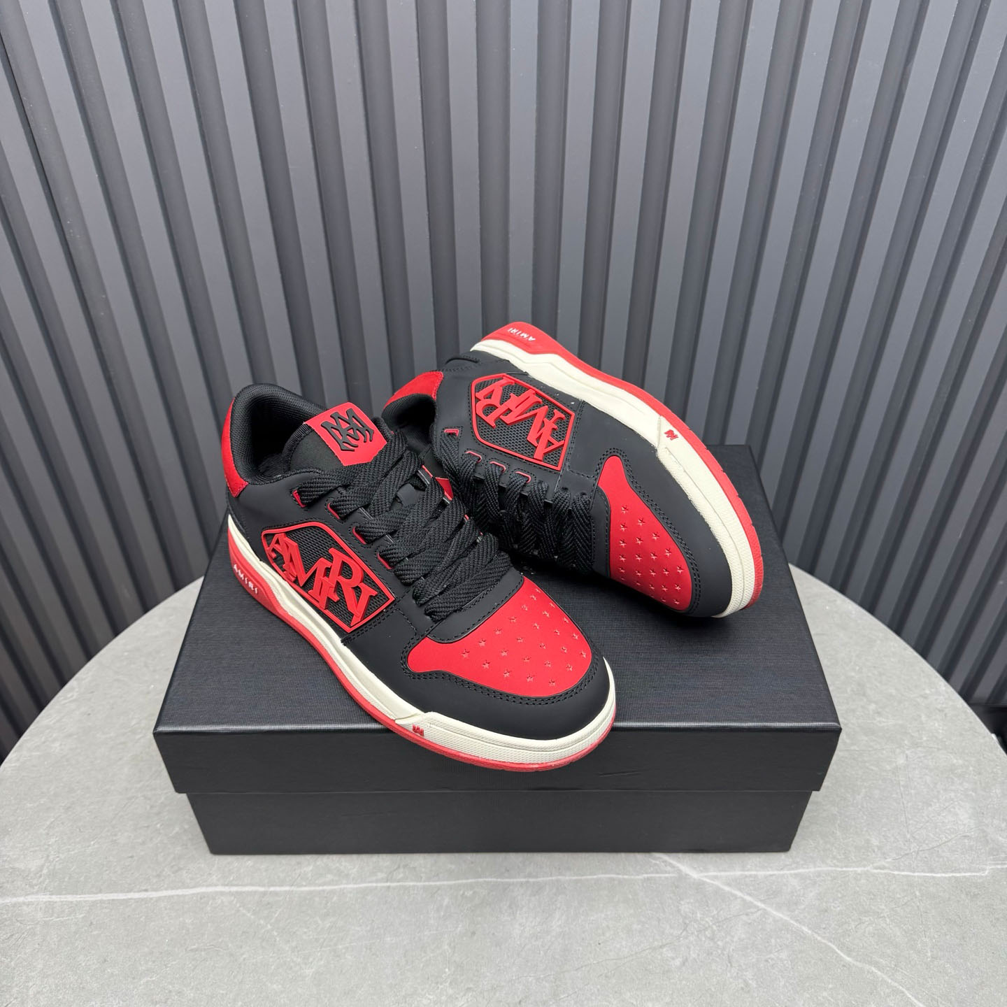 Amiri Classic Low 'True Red' Sneakers - DopestKickz