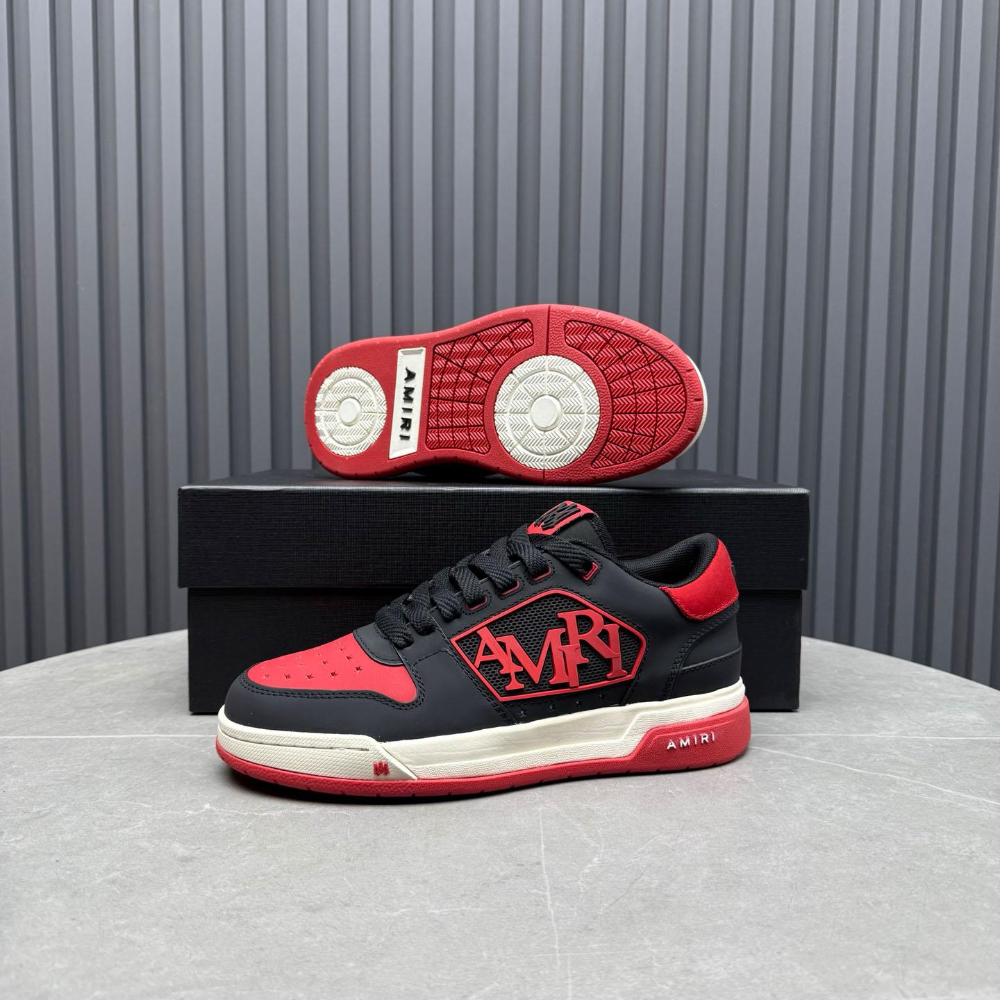 Amiri Classic Low 'True Red' Sneakers - DopestKickz