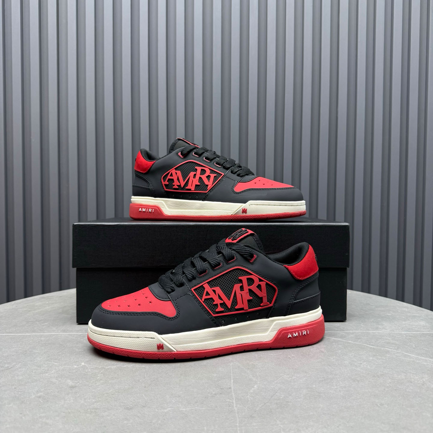 Amiri Classic Low 'True Red' Sneakers - DopestKickz