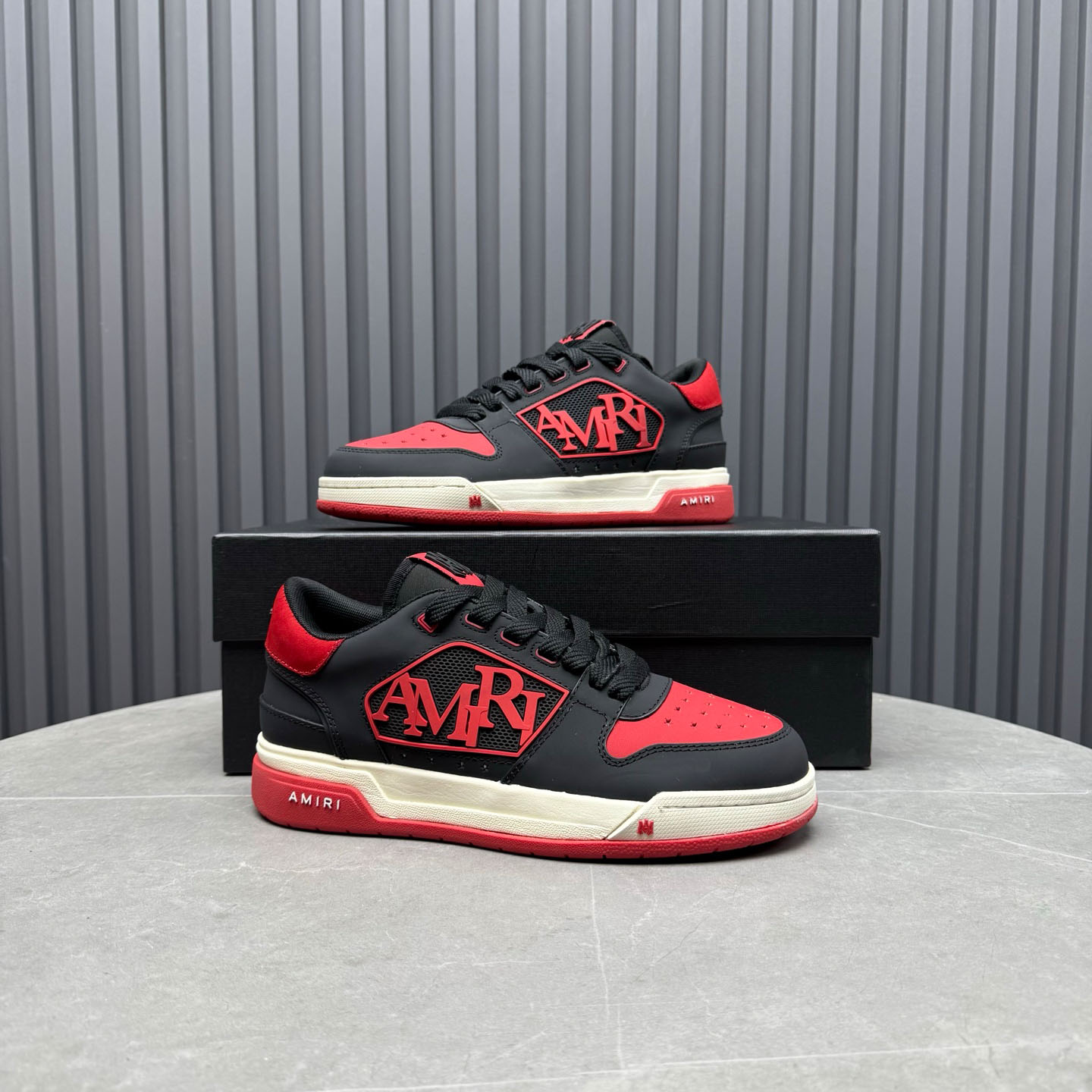 Amiri Classic Low 'True Red' Sneakers - DopestKickz