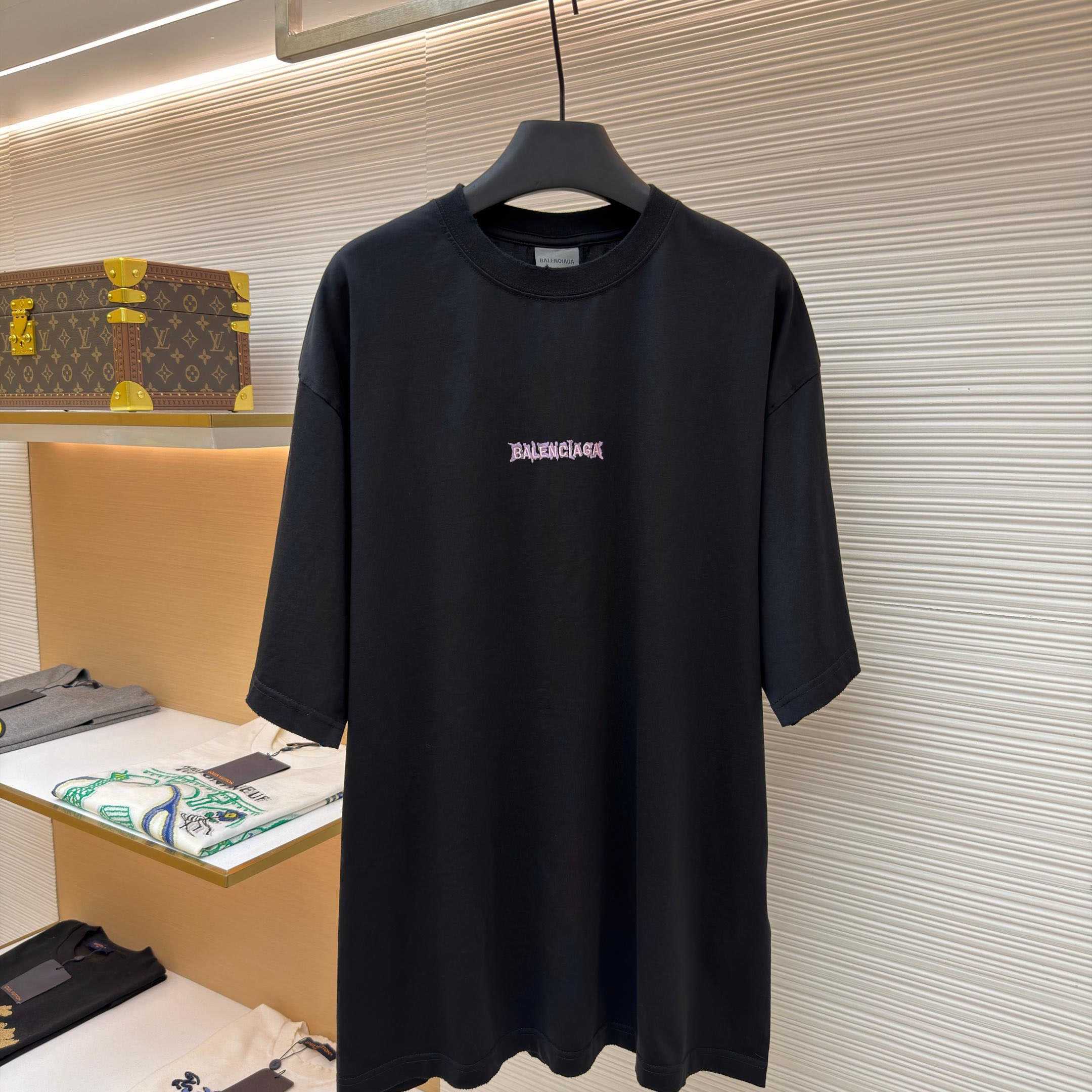 Balenciaga Diy Balenciaga Back Medium Fit T-shirt In Black - DopestKickz
