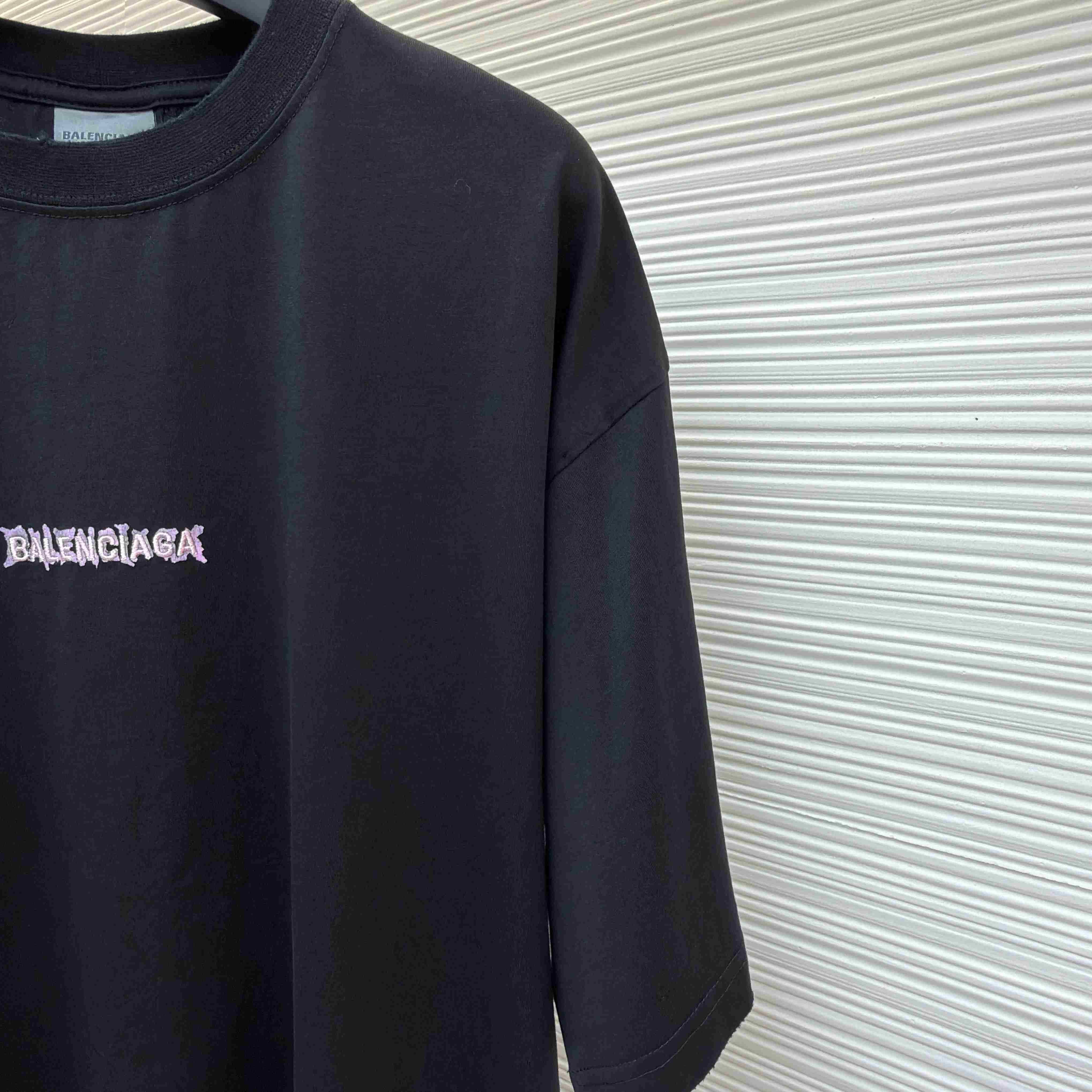 Balenciaga Diy Balenciaga Back Medium Fit T-shirt In Black - DopestKickz