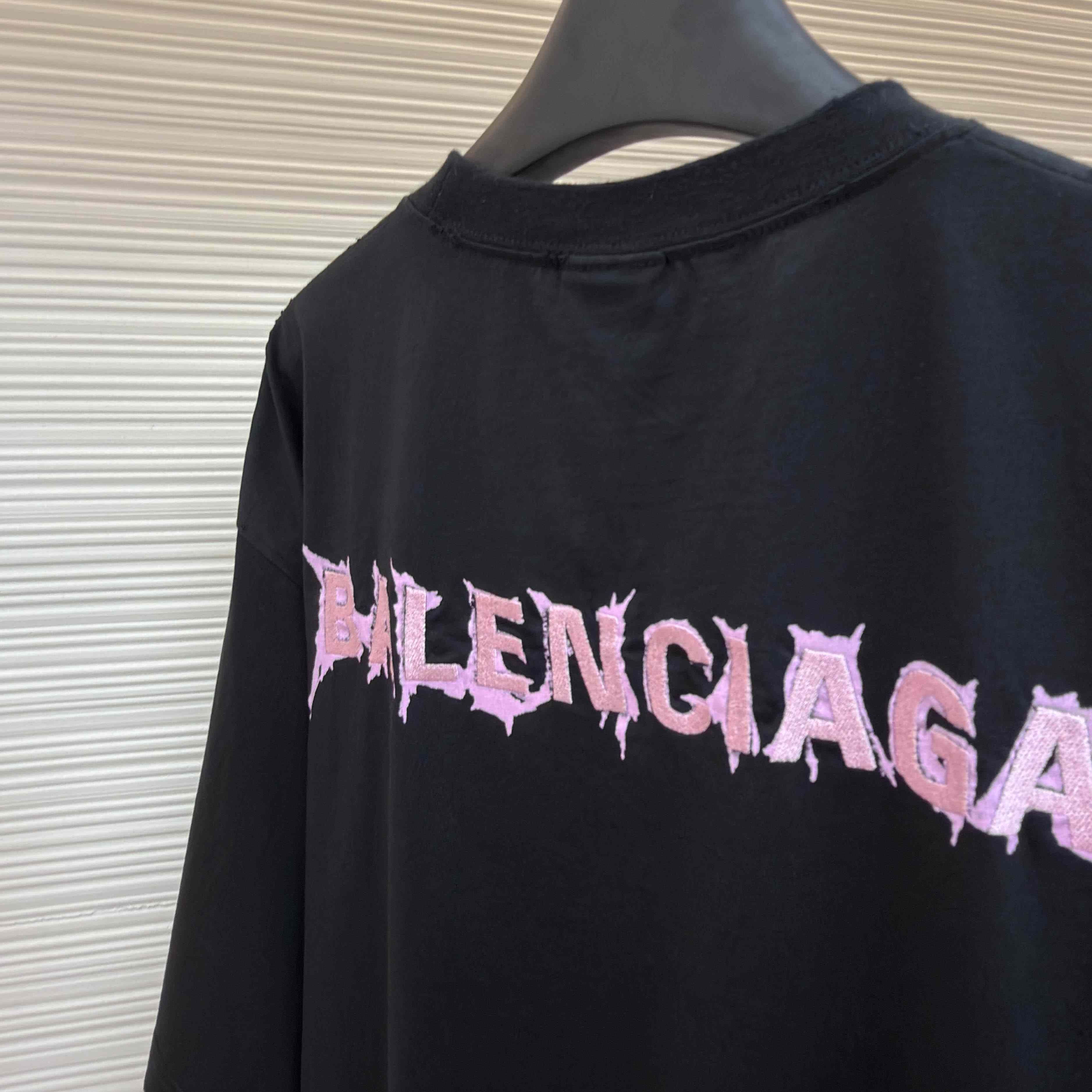 Balenciaga Diy Balenciaga Back Medium Fit T-shirt In Black - DopestKickz
