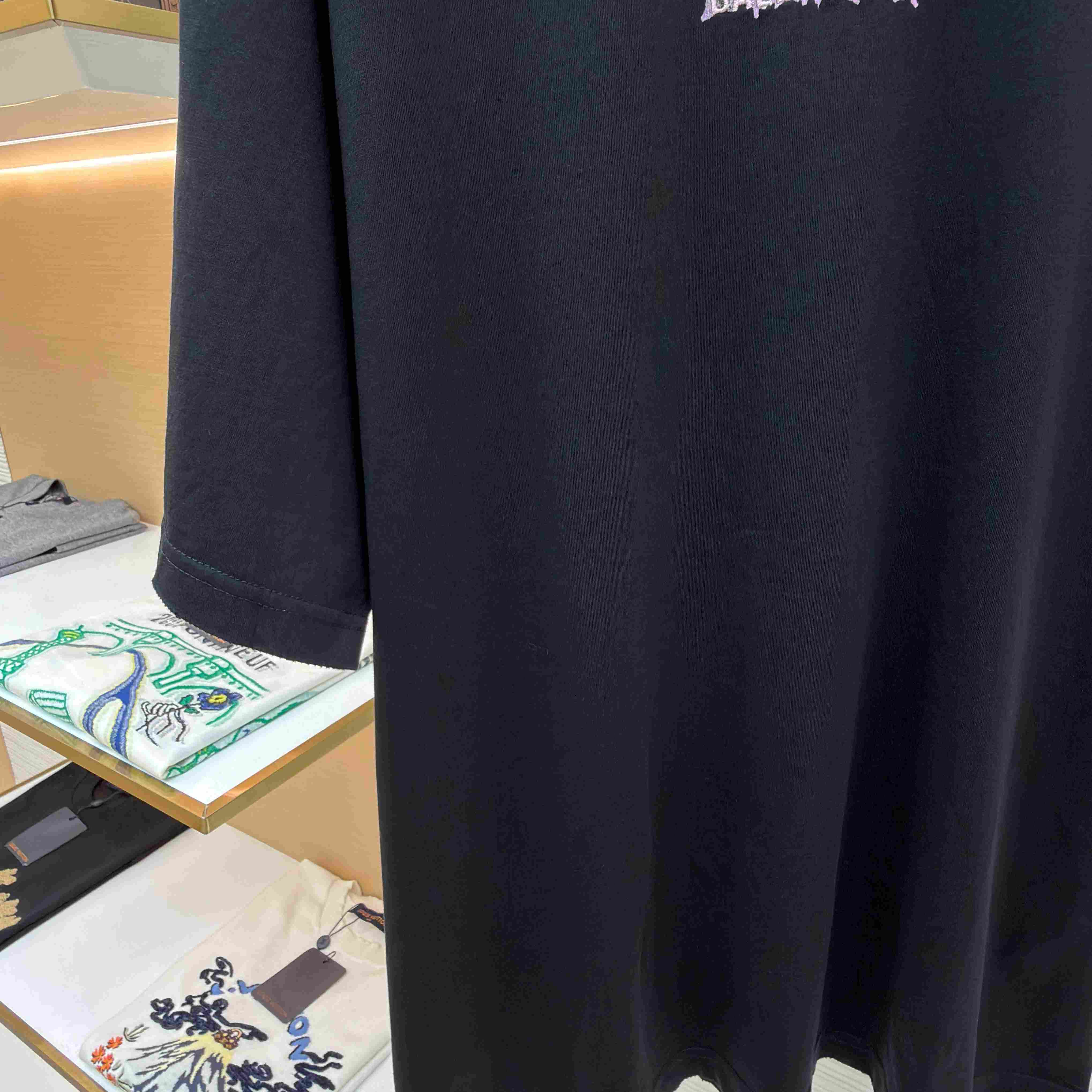 Balenciaga Diy Balenciaga Back Medium Fit T-shirt In Black - DopestKickz