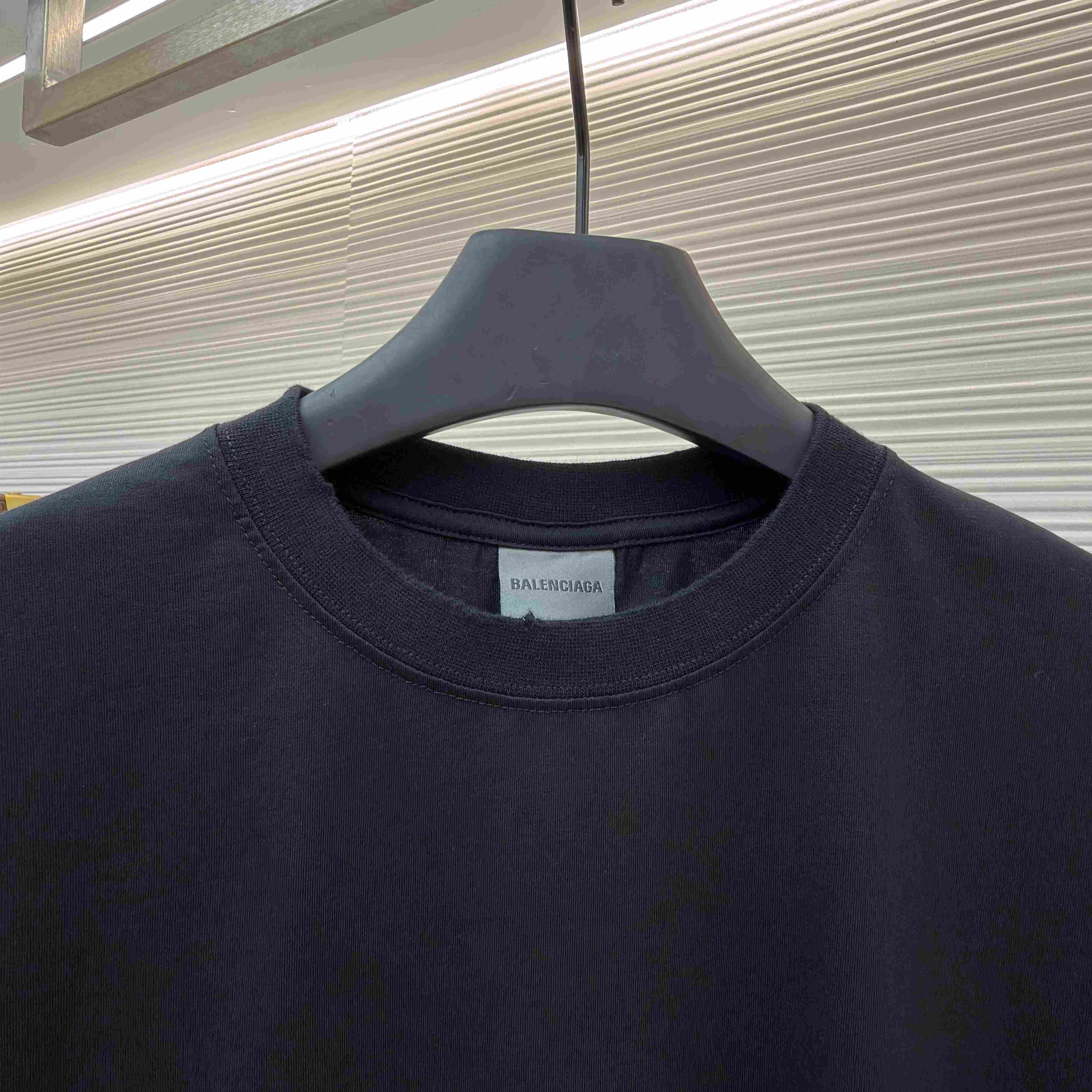 Balenciaga Diy Balenciaga Back Medium Fit T-shirt In Black - DopestKickz