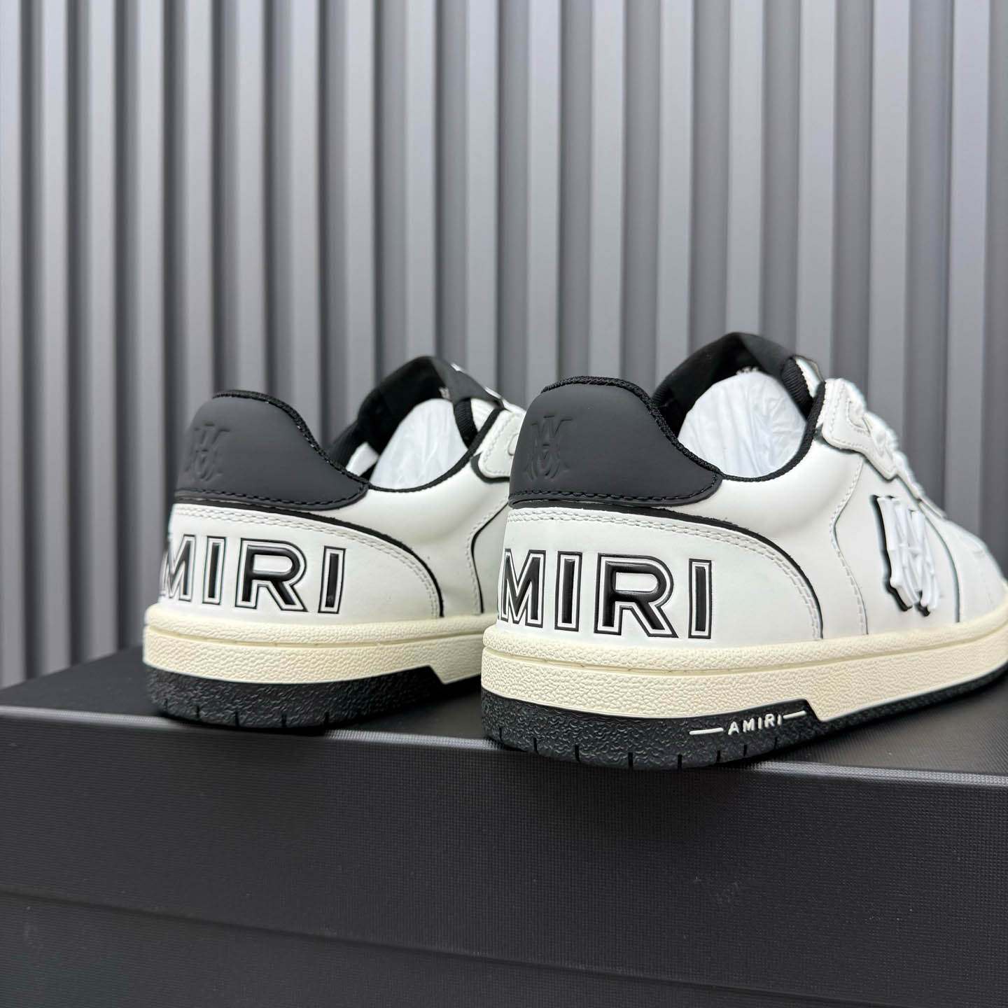 Amiri Off-White & Black Newport Sneakers - DopestKickz