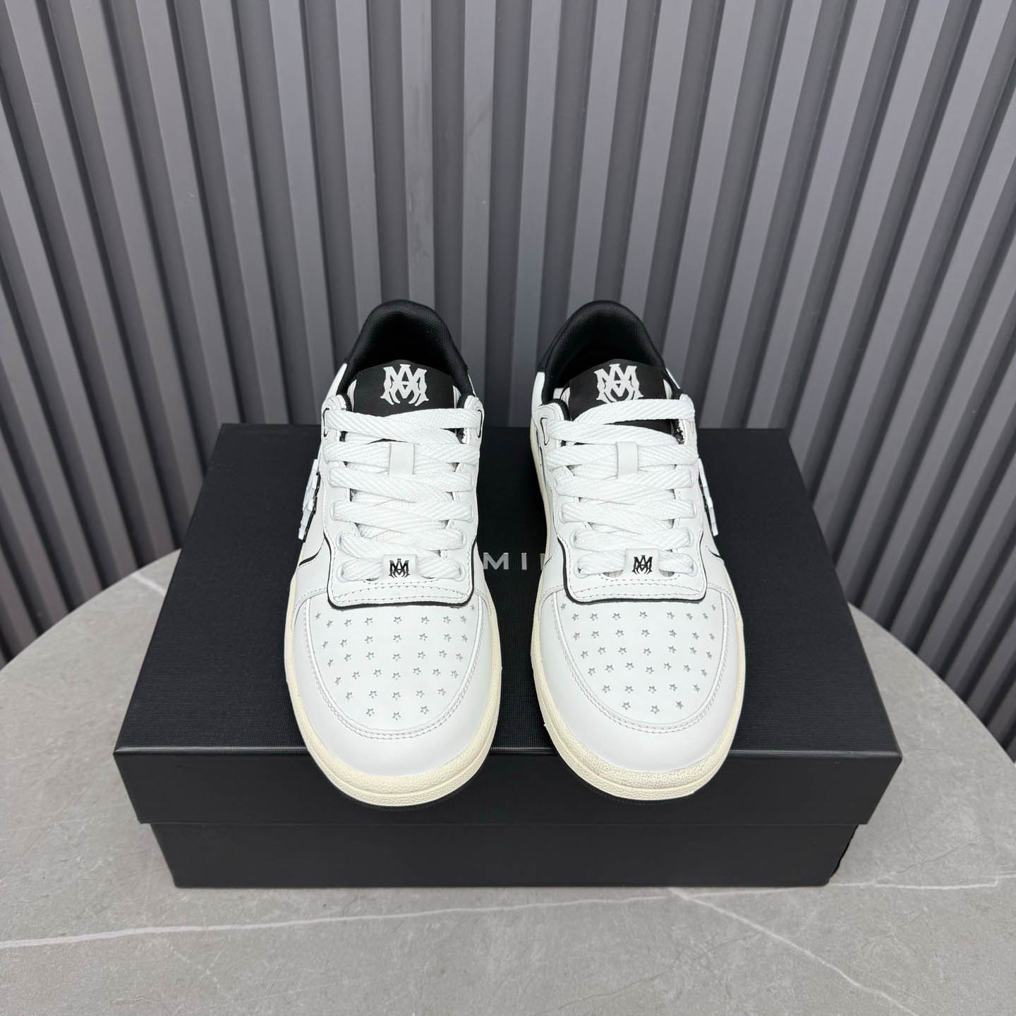 Amiri Off-White & Black Newport Sneakers - DopestKickz