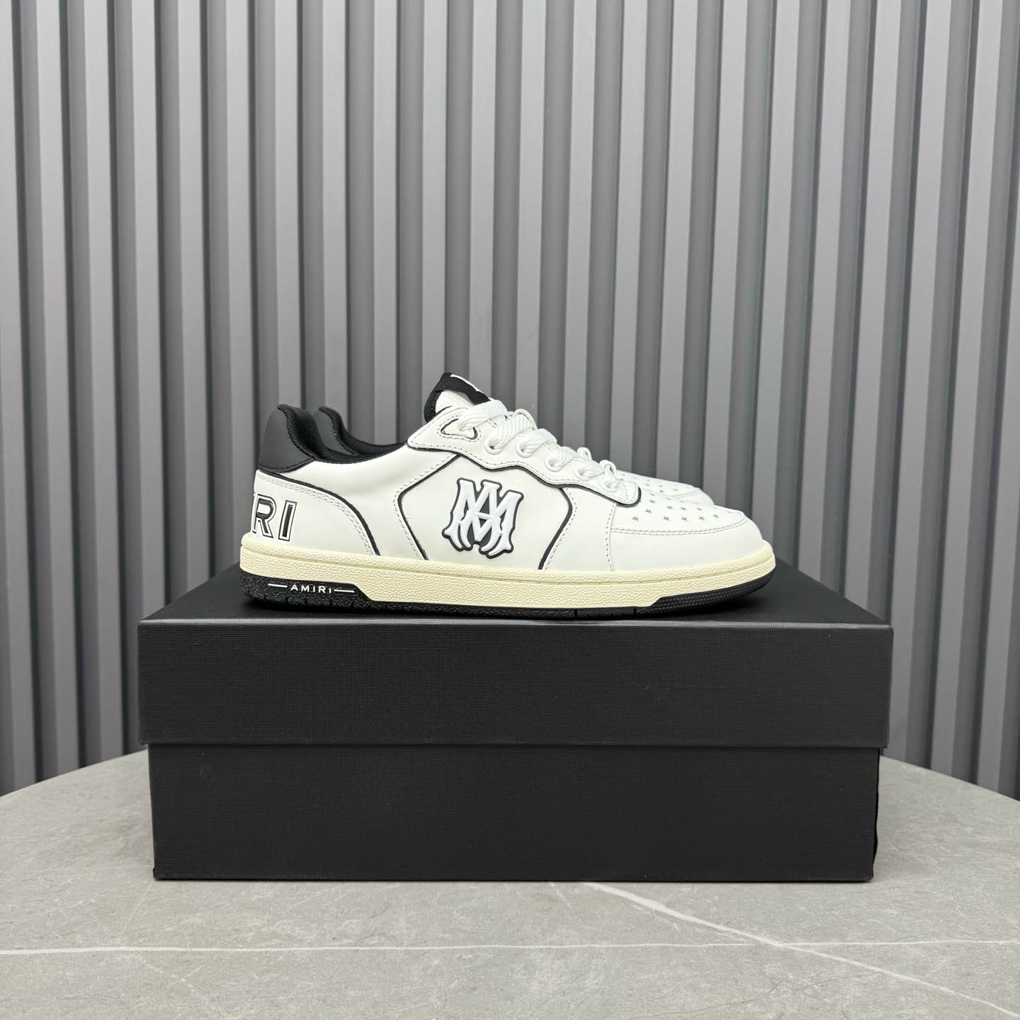 Amiri Off-White & Black Newport Sneakers - DopestKickz