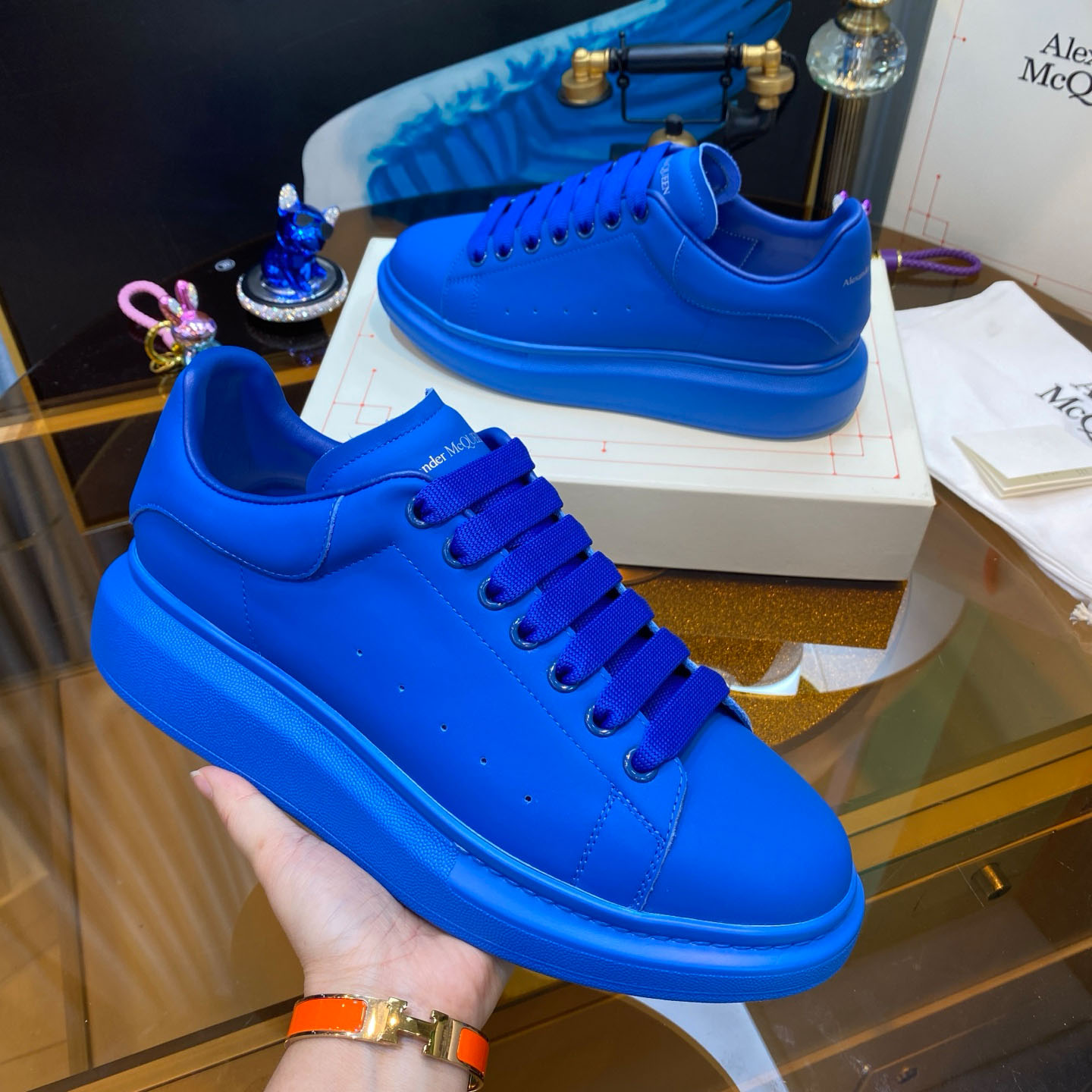 Alexander McQueen Oversized Sneaker 'Sky Blue' - DopestKickz