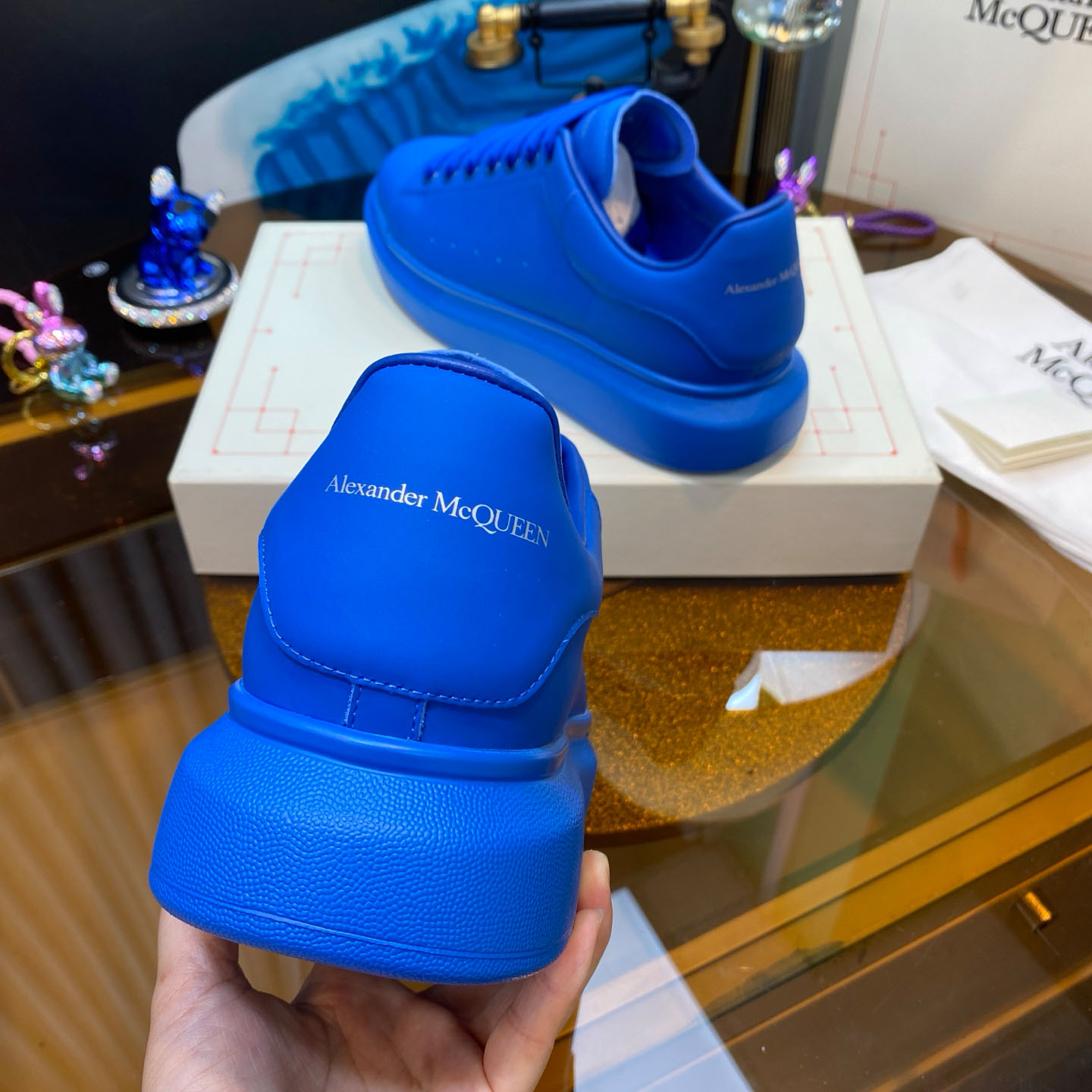Alexander McQueen Oversized Sneaker 'Sky Blue' - DopestKickz
