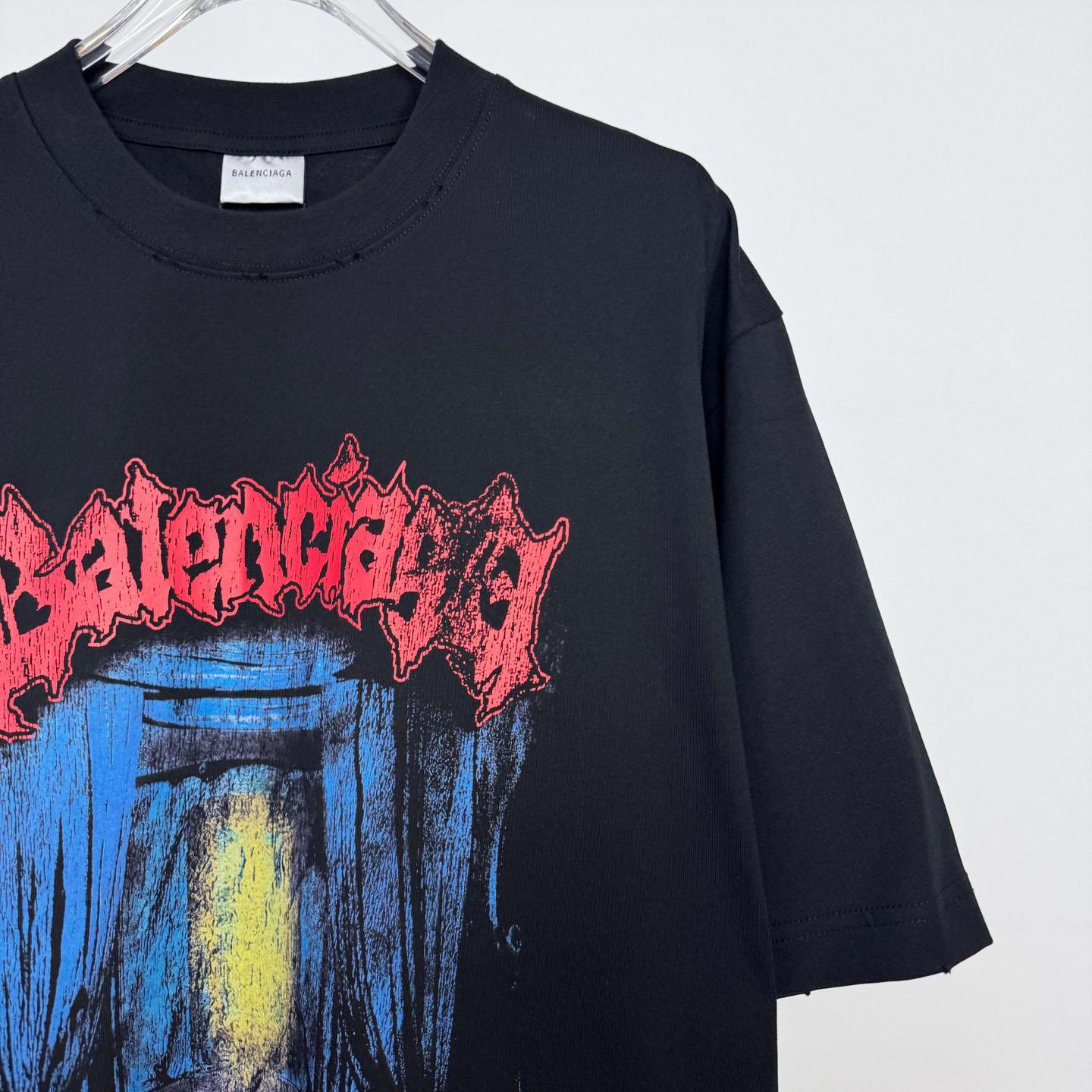 Balenciaga Salon De Couture Medium Fit T-shirt In Black - DopestKickz