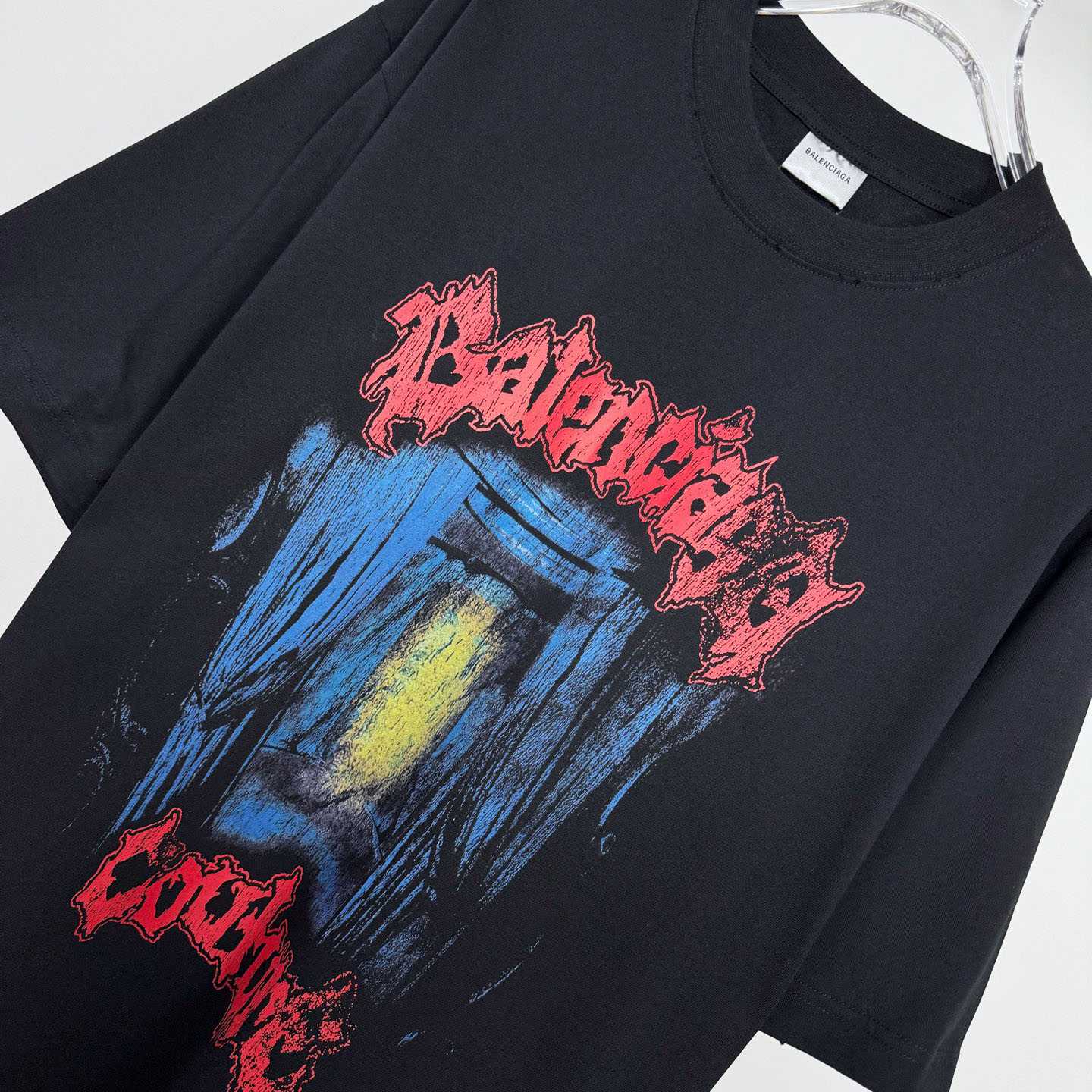 Balenciaga Salon De Couture Medium Fit T-shirt In Black - DopestKickz