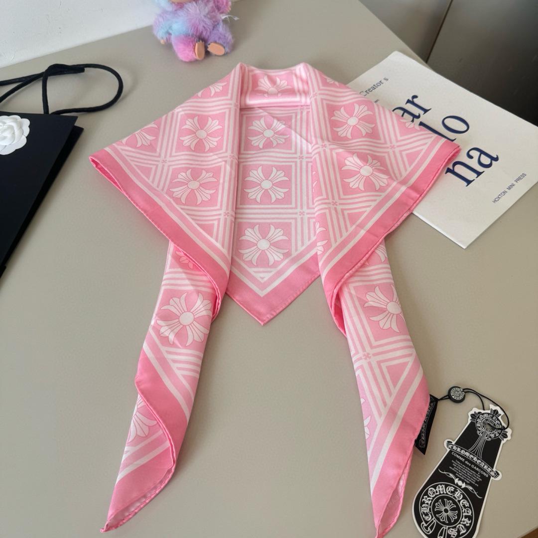 Chrome Heart Square Silk Scarf - DopestKickz