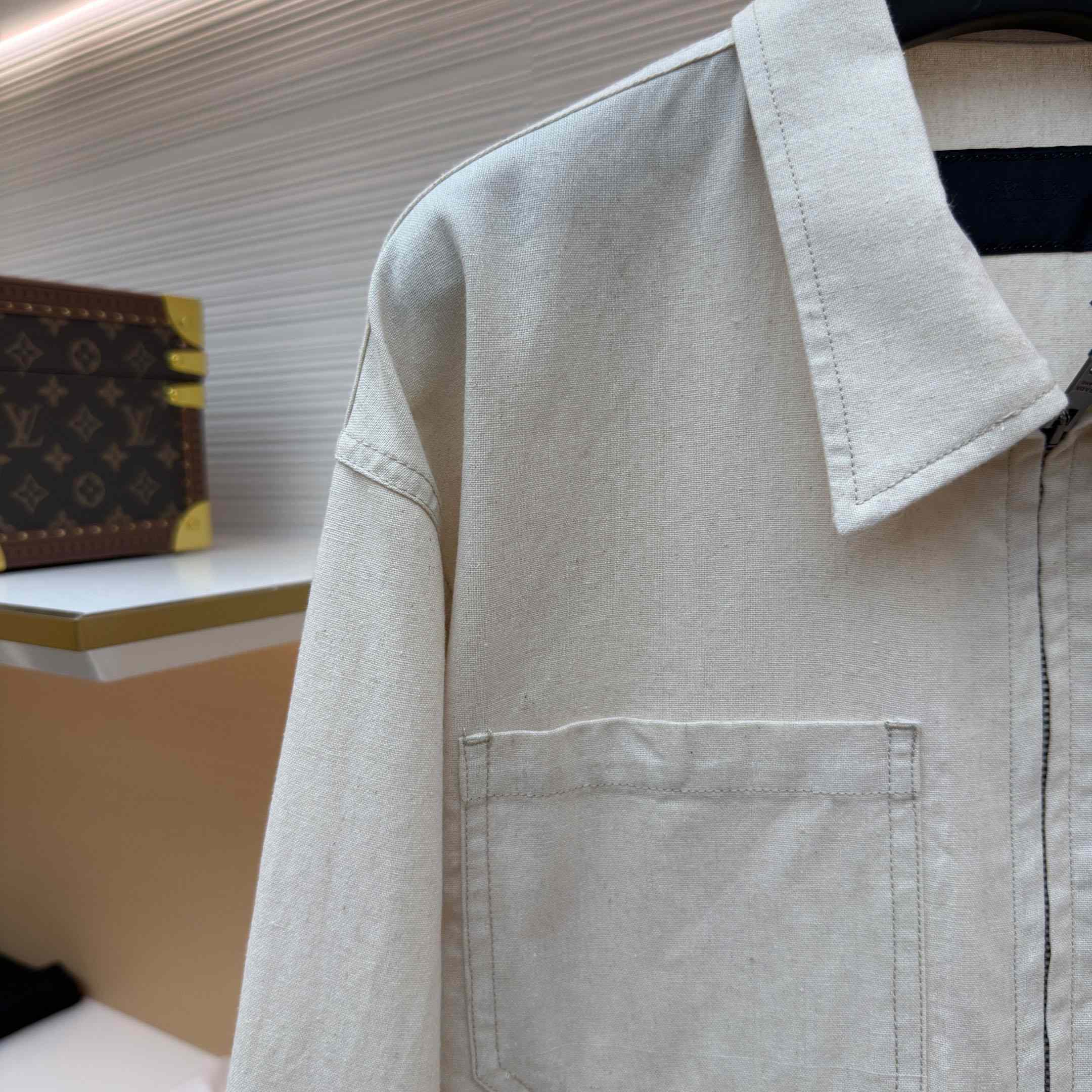 Prada Chambray Blouson Jacket - DopestKickz