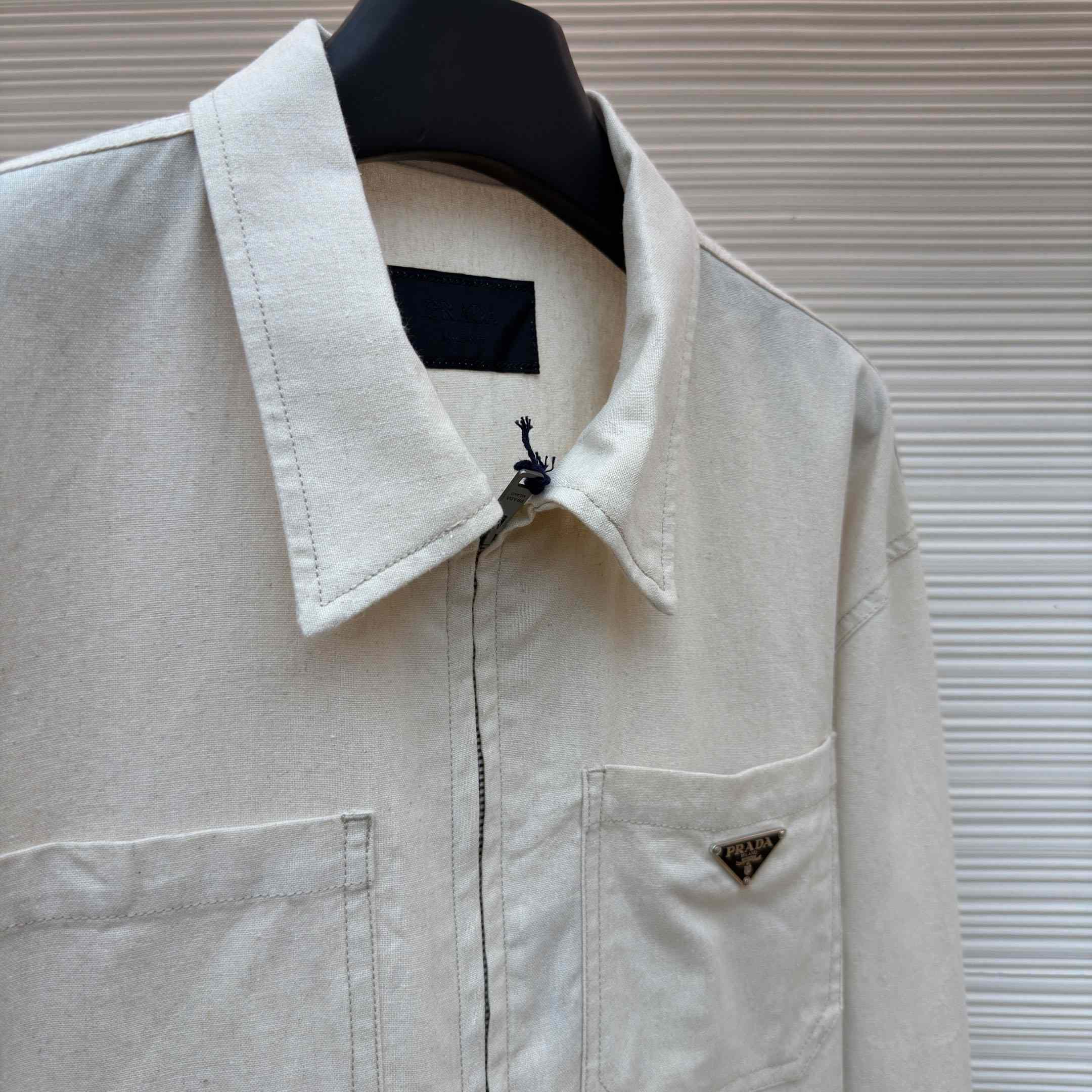 Prada Chambray Blouson Jacket - DopestKickz