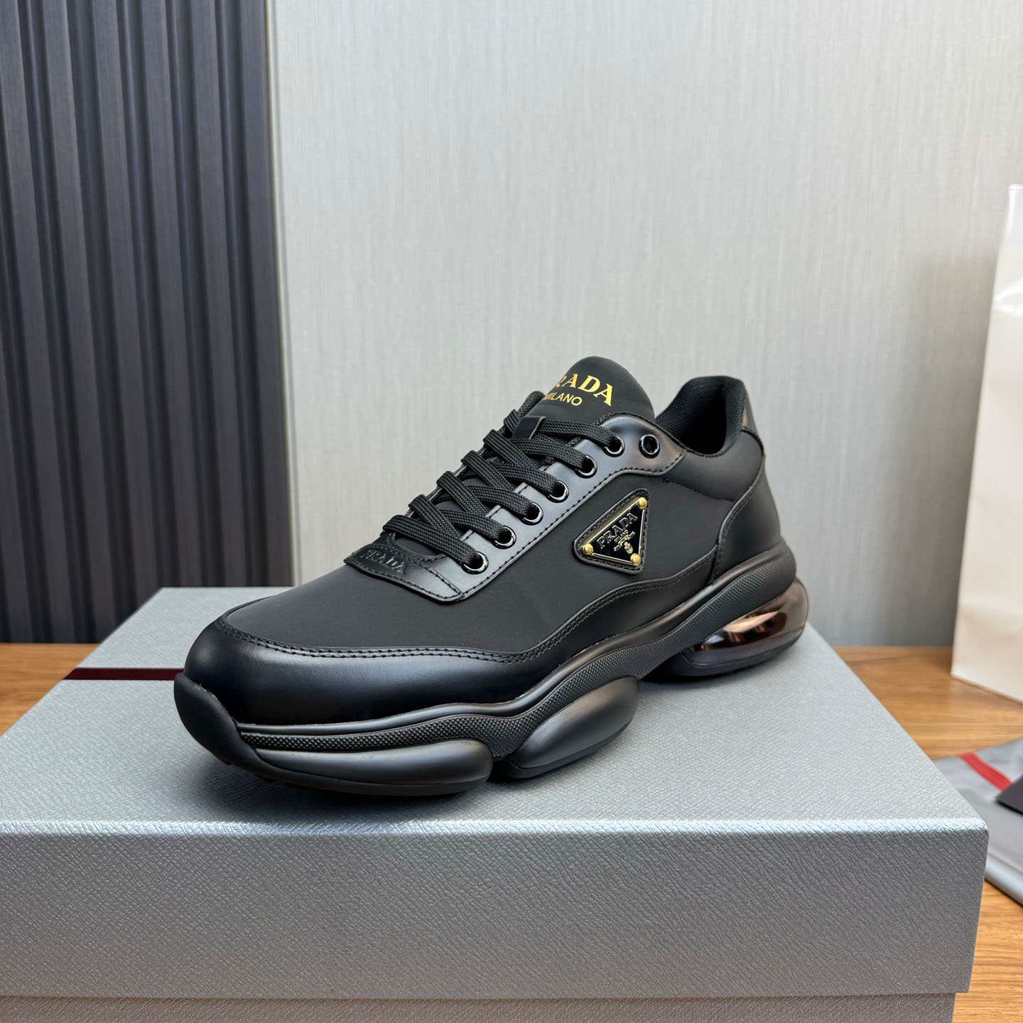 Prada Leather Sneakers - DopestKickz