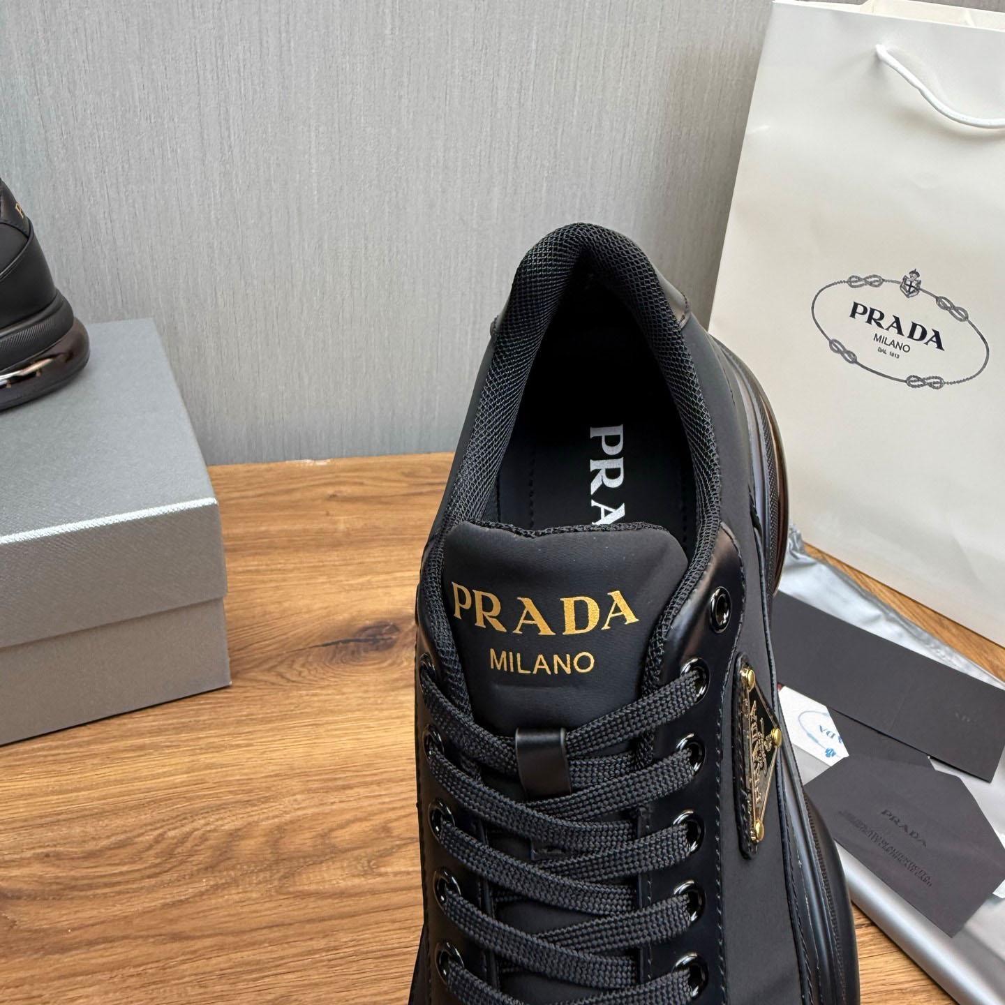 Prada Leather Sneakers - DopestKickz