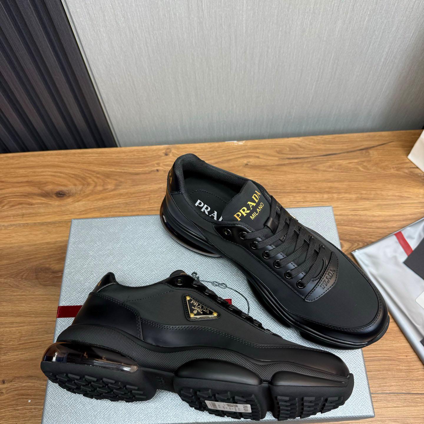 Prada Leather Sneakers - DopestKickz