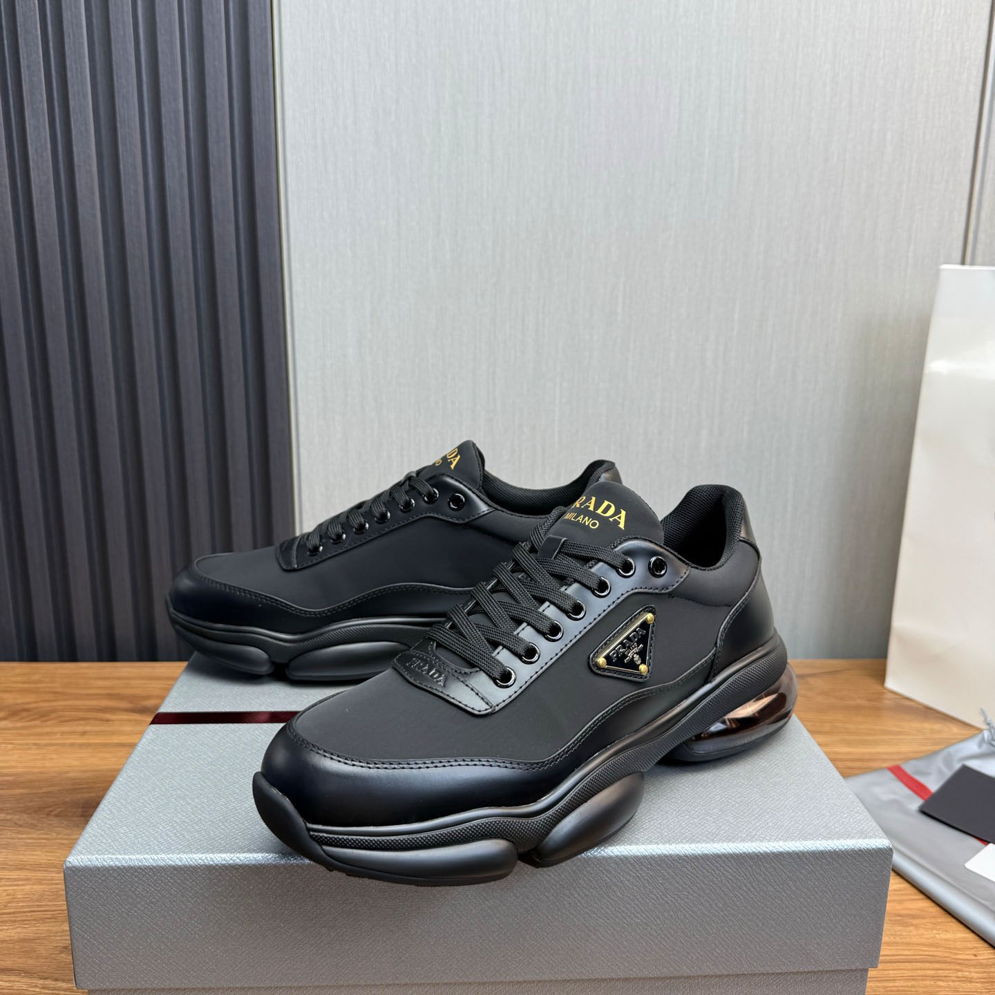 Prada Leather Sneakers - DopestKickz