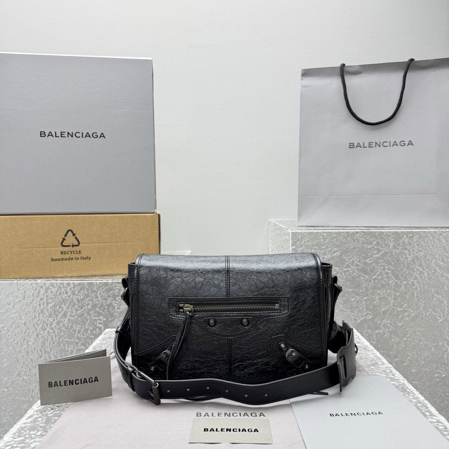 Balenciaga  Le City Leather Shoulder Bag - DopestKickz