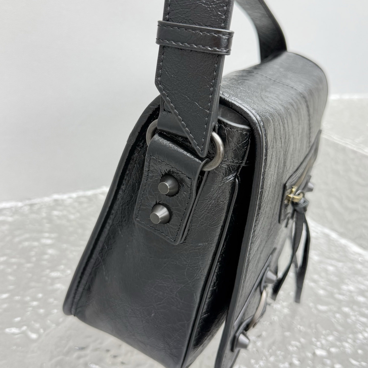 Balenciaga  Le City Leather Shoulder Bag - DopestKickz