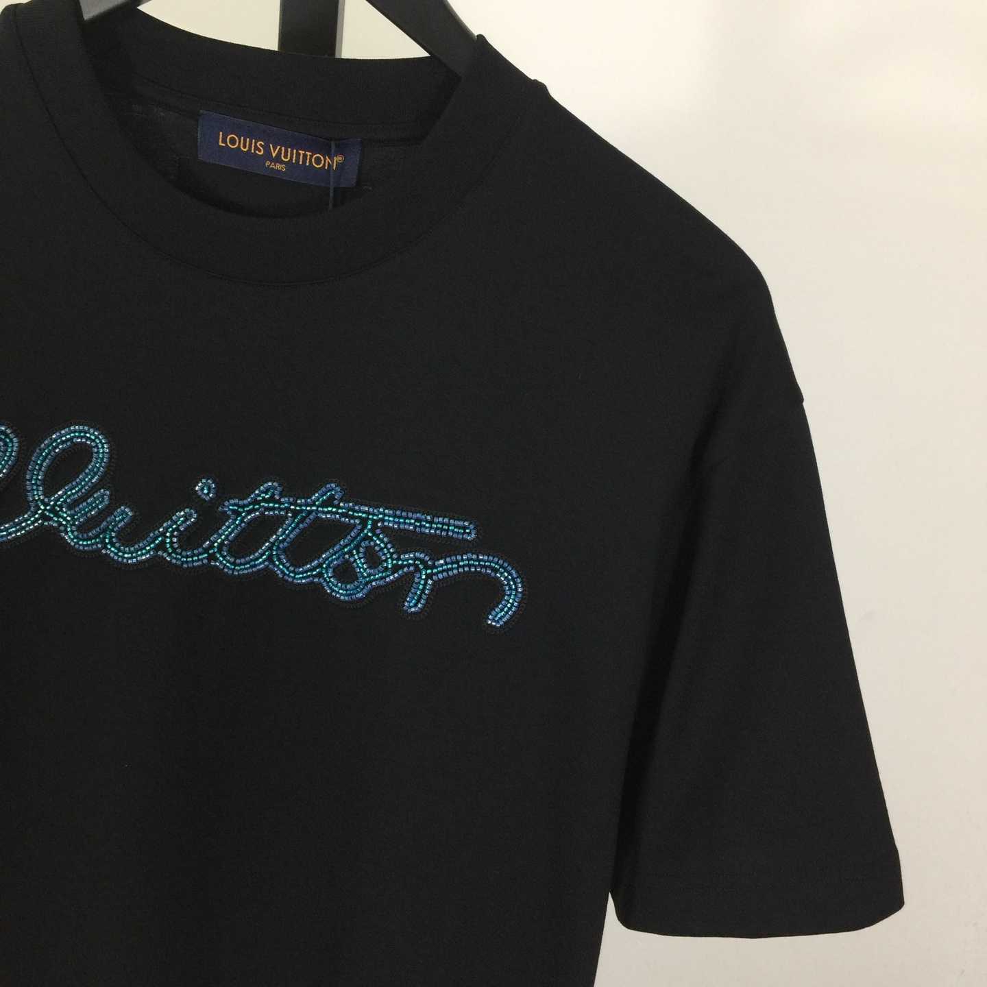 Louis Vuitton Logo Cotton T-Shirt  - DopestKickz